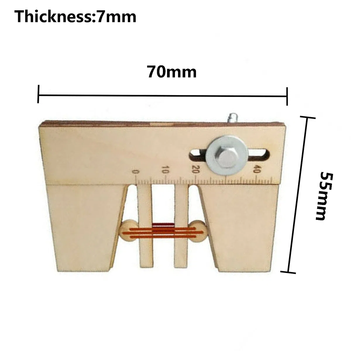 Uadme Kit per Modellismo Navale, Strumento di Ormeggio Ausiliario in Legno Dead Eyes, Regolabile Fix Strumenti di Ormeggio Manuale, Pratico Modello di Nave