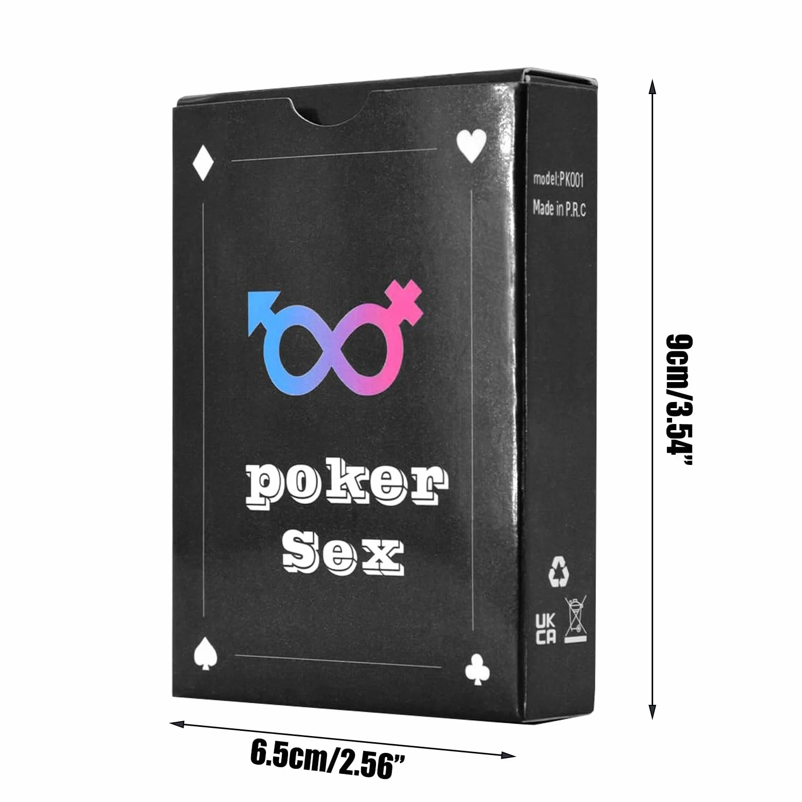 Regali di San Valentino Coppie Adulti Poker Gioco Poker Camera Da Letto Giochi Notturni Regalo per Lui & Lei BZa382 (Nero, Taglia Unica)