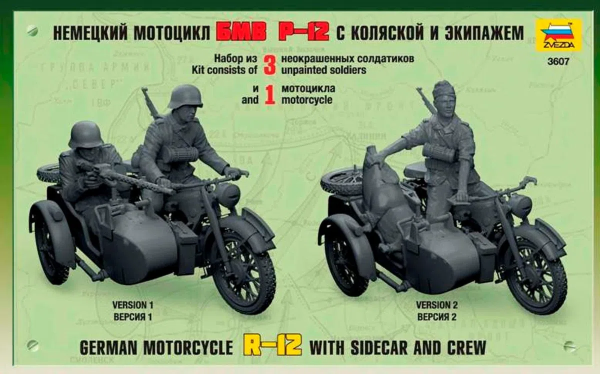 Zvezda Tamiya 500783607 - Motociclo Tedesco della seconda Guerra Mondiale, Scala: 1:35