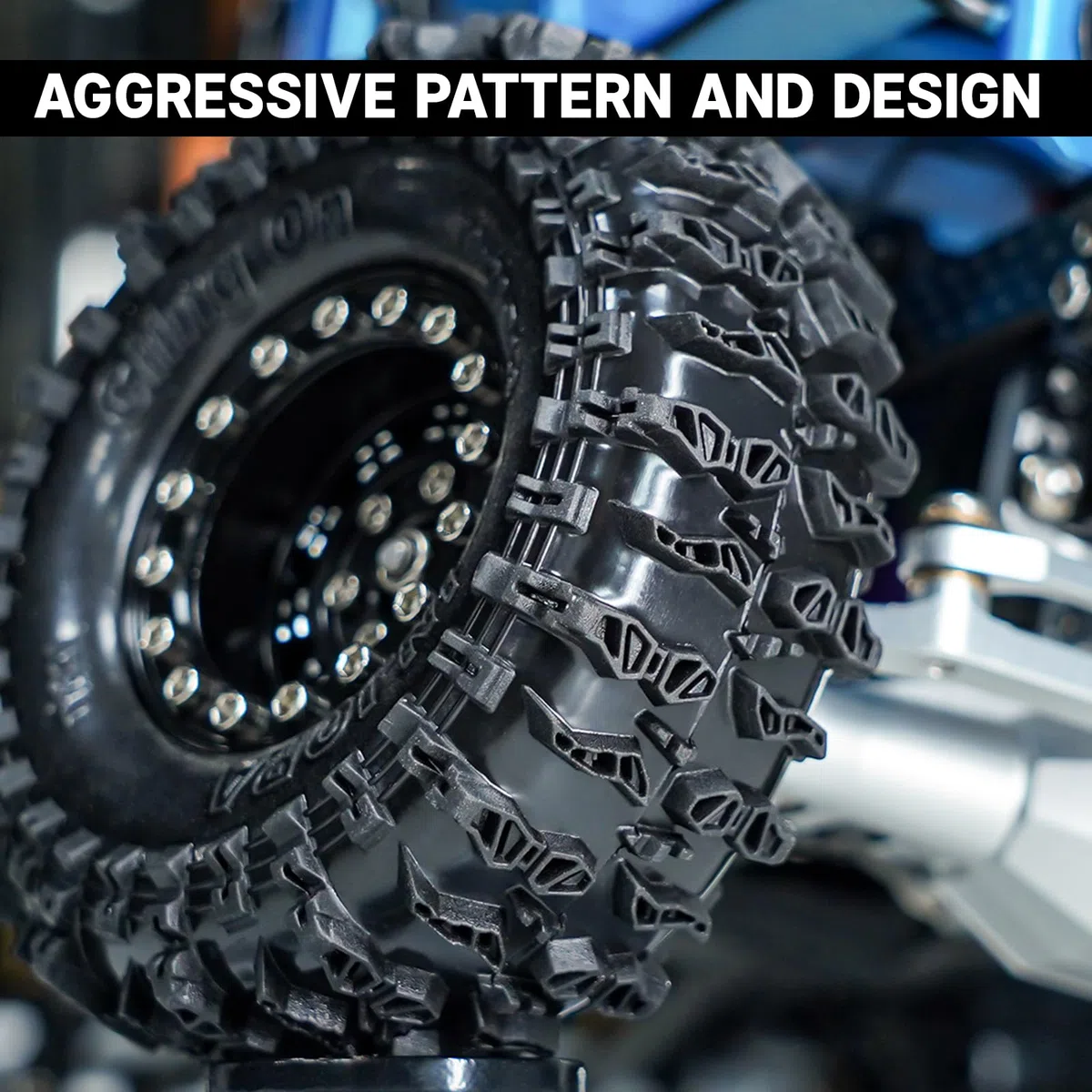 INJORA Pneumatici da 1.3" - Pneumatici S5 Cling On 70 * 26mm per SCX24 TRX4M AX24 1/18 1/24 Micro Crawler, T1320