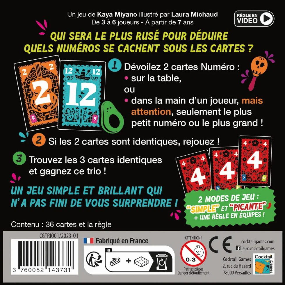 Cocktail Games - Trio - versione francese