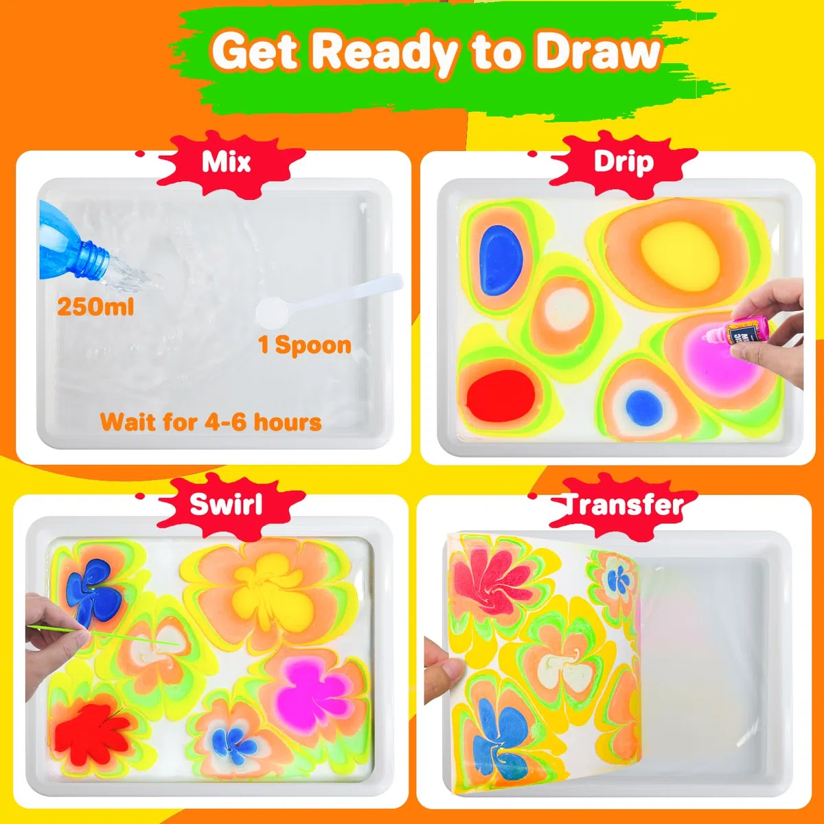 Lobyoh Kit Pittura per Bambini 12 Colori + 6 Farfalle, Regalo Bambina 8 Anni, Kit di Verniciatura ad Acqua, Giochi Creativi Bambina 10 Anni, Idee Regalo per Ragazze e Ragazzi 6-12 Anni