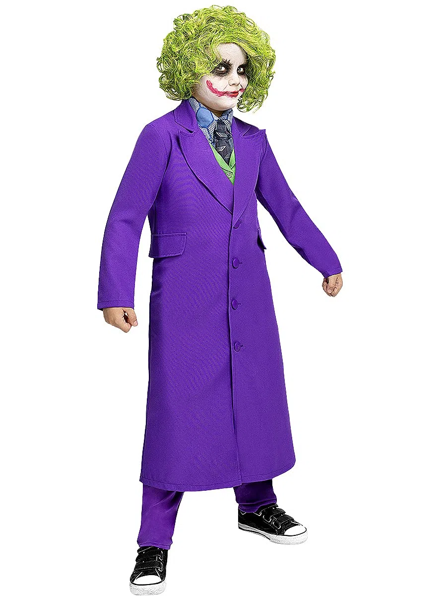 Funidelia | Parrucca di Joker Ufficiale per Bambino Supereroi, DC Comics, Cattivi - Multicolore, Accessorio per Costume