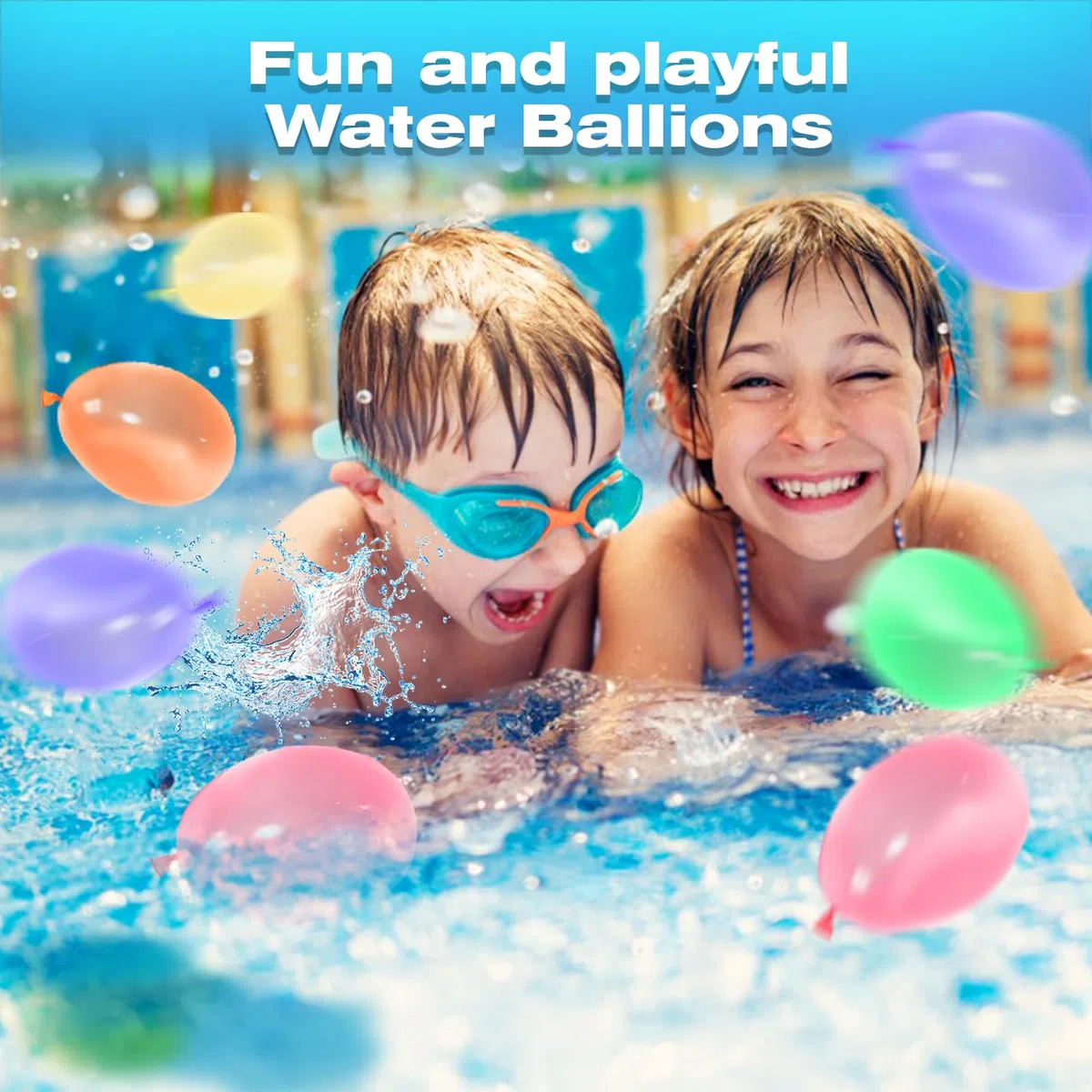 Palloncini d'Acqua, Colorato Bombe Dacqua Palloncini, Palloncini D'acqua Autosigillanti a Riempimento Rapido, con accessori per riempimento da rubinetto, Palloncini Acqua Riutilizzabili per Bambini