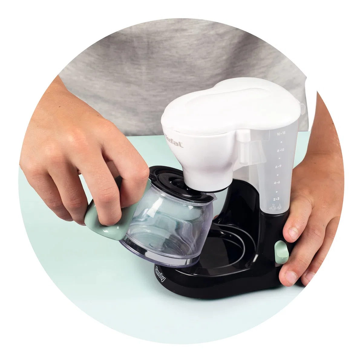 Smoby - Tefal Breakfast - Tostapane meccanico - Macchina per caffè espresso - Tazze + cucchiai - Dai 3 anni