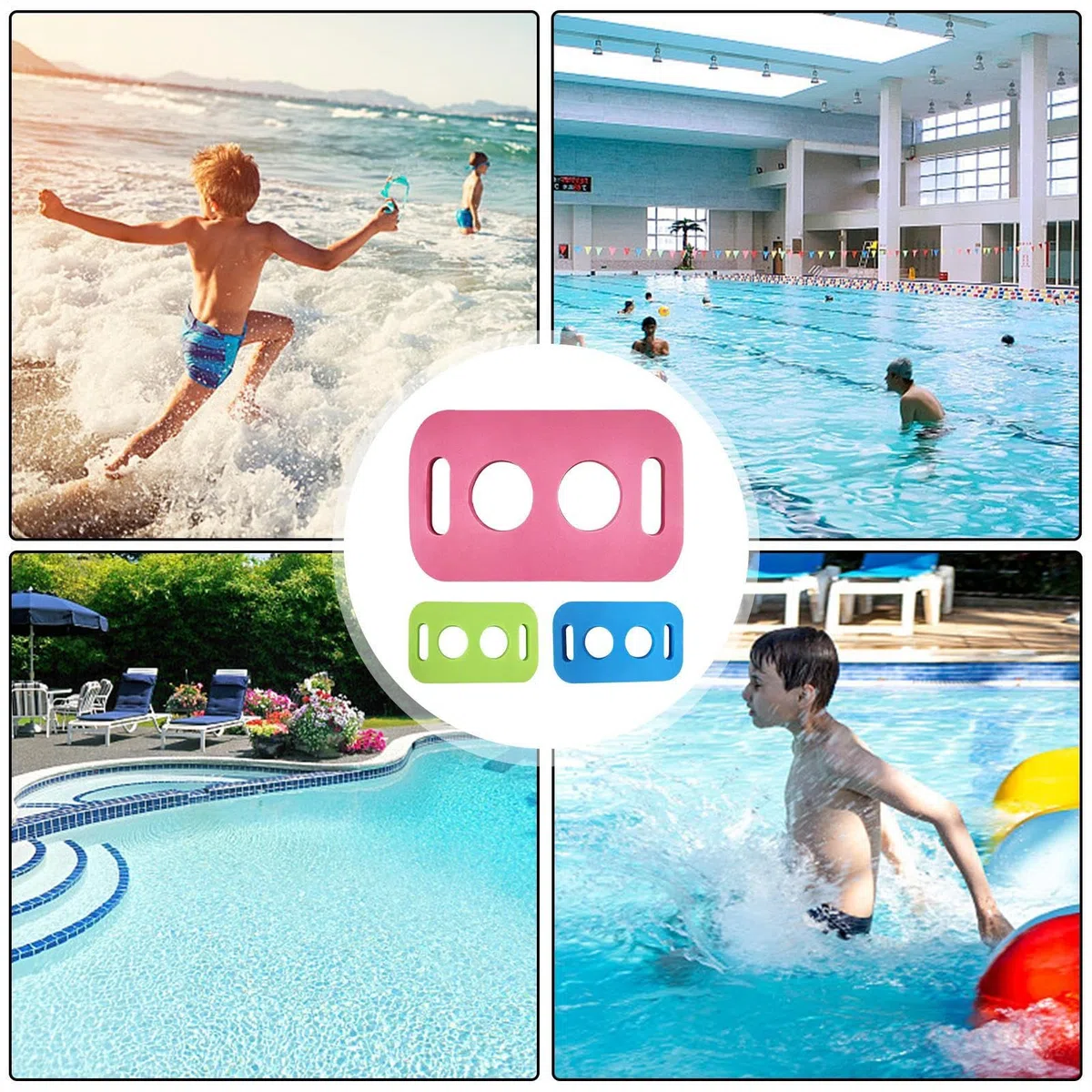 Connettore noodle per piscina, connettore noodle per nuotare - 3x Connettori a bastone da nuoto buchi,Accessorio per attività acquatiche, allenamento per l'acqua per la spiaggia