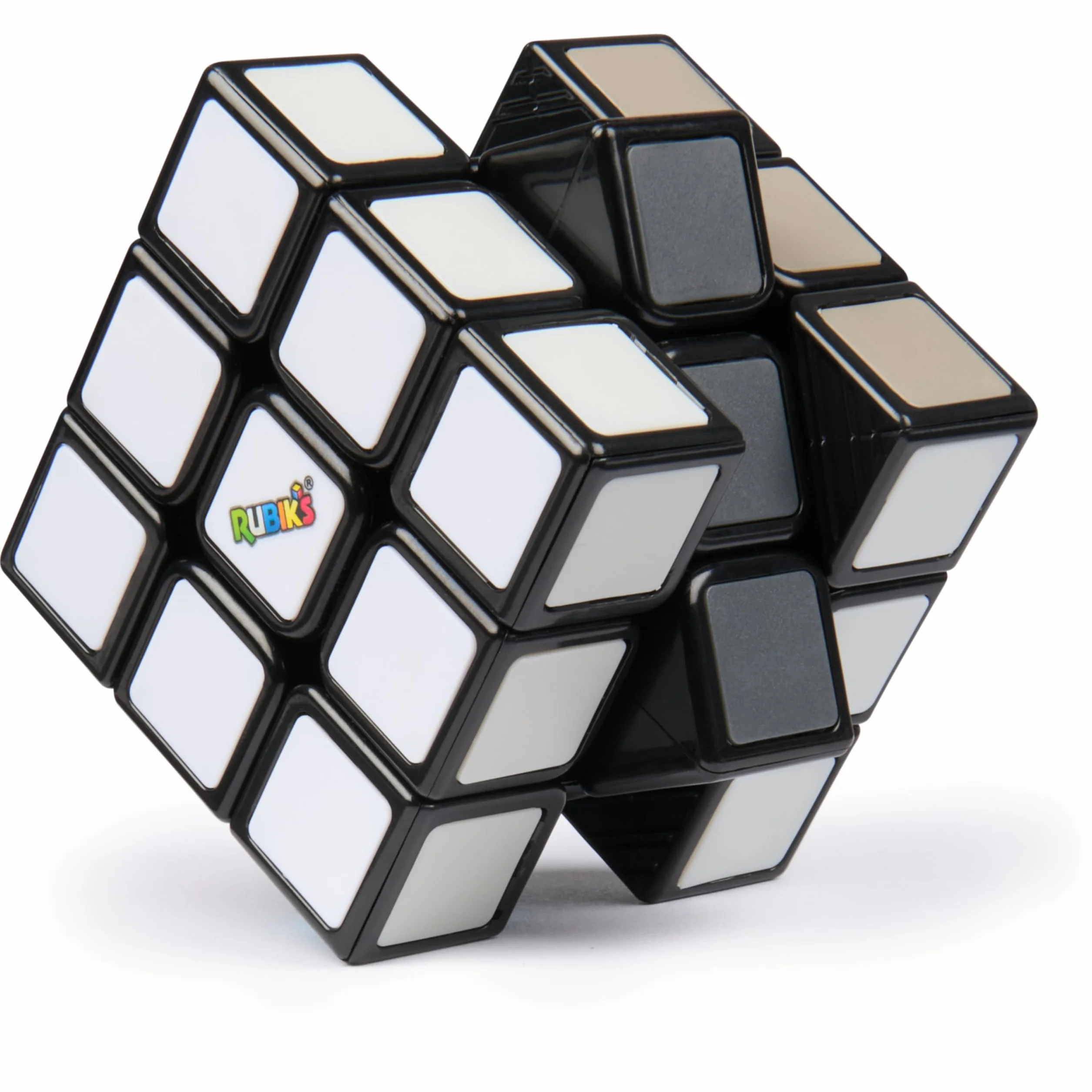 Cubo di Rubik, cubo Mercoledì in scala di grigi della serie di successo Mercoledì, gioco tattile e rompicapo da risolvere, per adulti e bambini dagli 8 anni in su