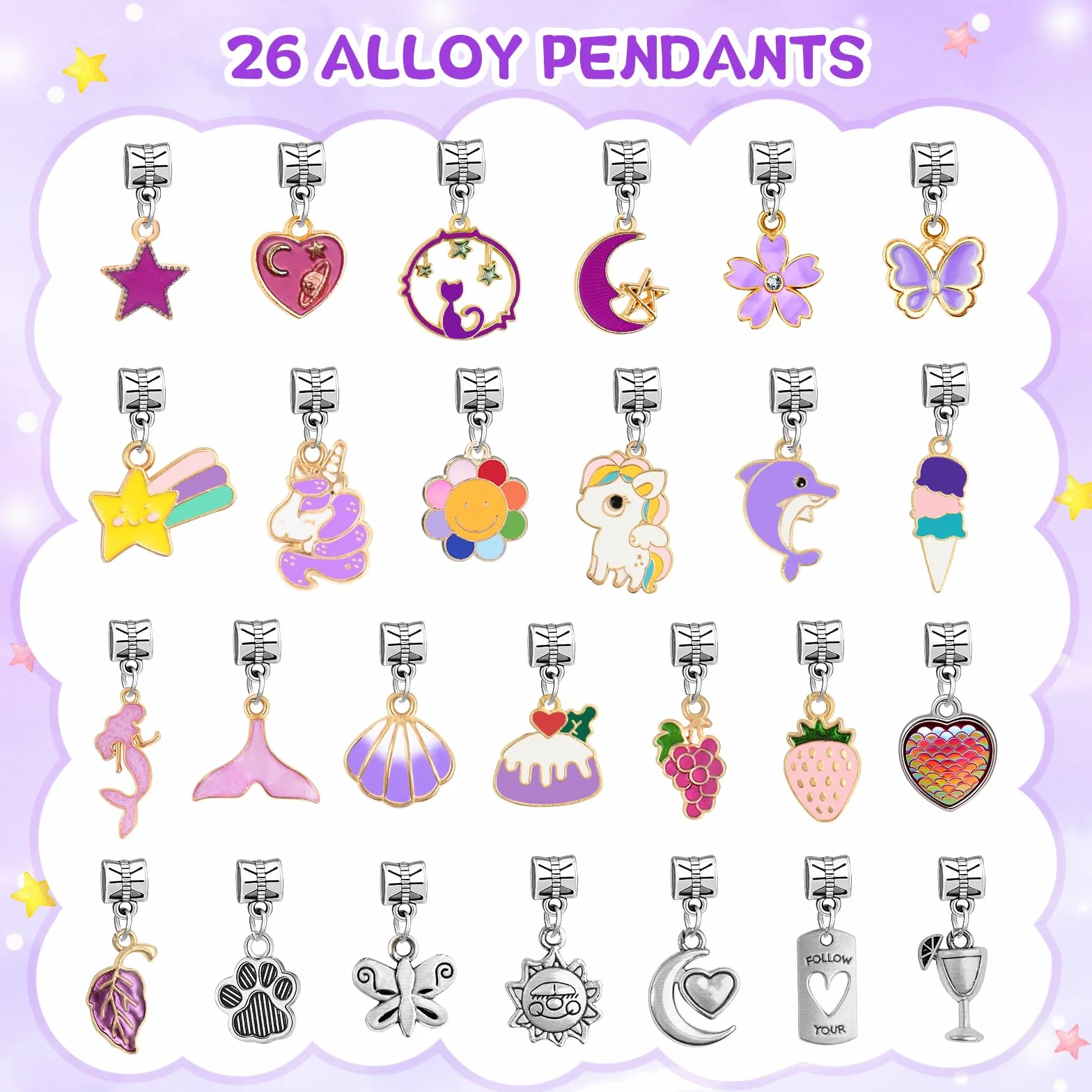 WEVOL Regalo Bambina 5-14 Anni, Kit Braccialetti Fai da Te Ragazza Braccialetti Giocattolo Idee per Natale Originali Compleanno Gioielli