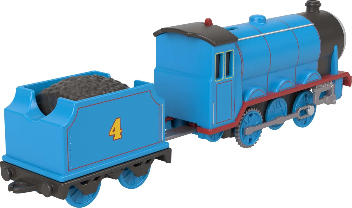 Il Trenino Thomas - Gordon, locomotiva e vagone merci in metallo motorizzati con alimentazione a pile, personaggio della serie Classica, giocattolo per bambini, 3+ anni, JGF96