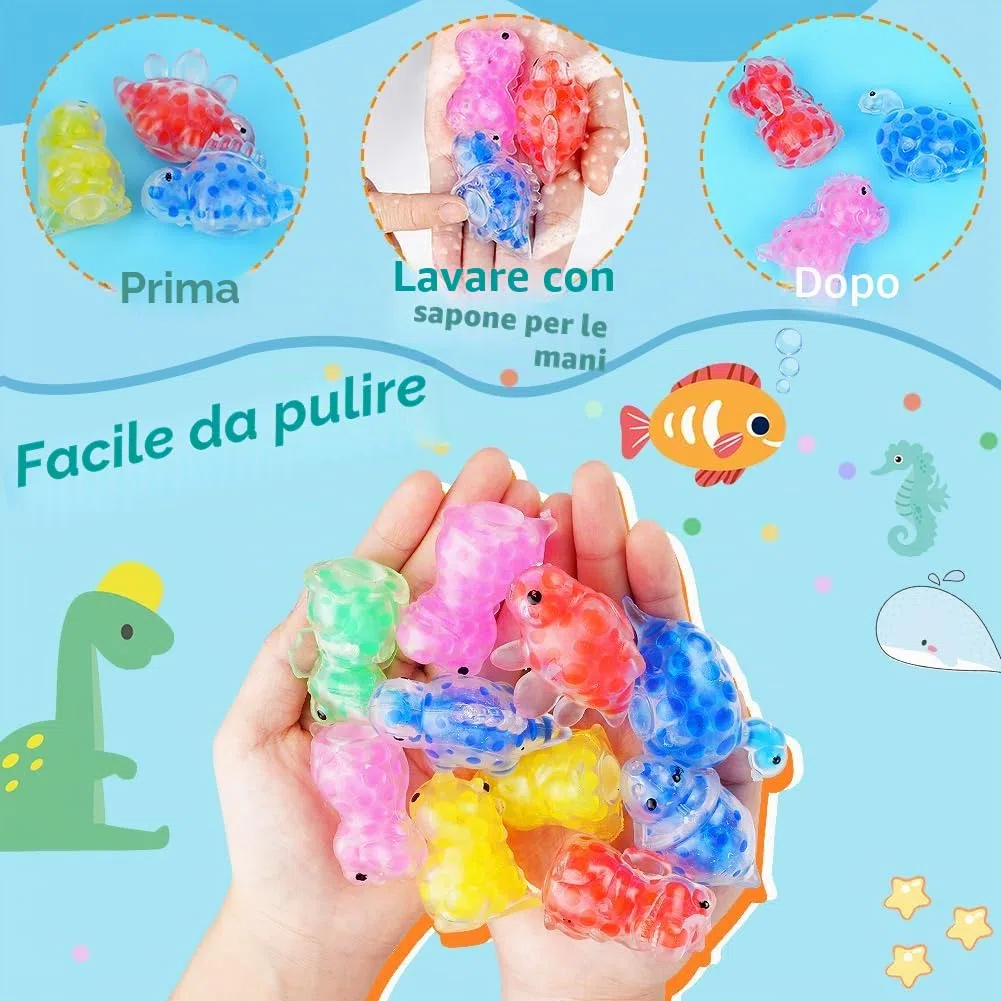 Ainiv 24PZ Squishy Piccoli Gadget Compleanno Bambini, Kawaii Giocattoli Sensoriali, Antistress Fidget Toys, Mini Giocattoli Antistress da Spremere Morbidi, Regalo di Natale, Regalini Fine Festa