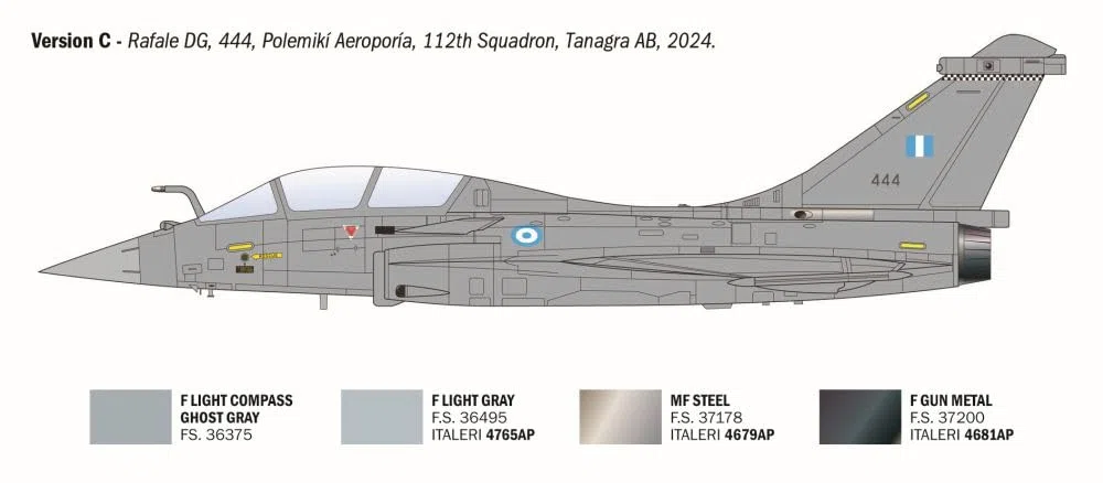 Italeri 90092 Rafale B, scala 1:72, Plastic Model Kit/Modello in plastica da montare