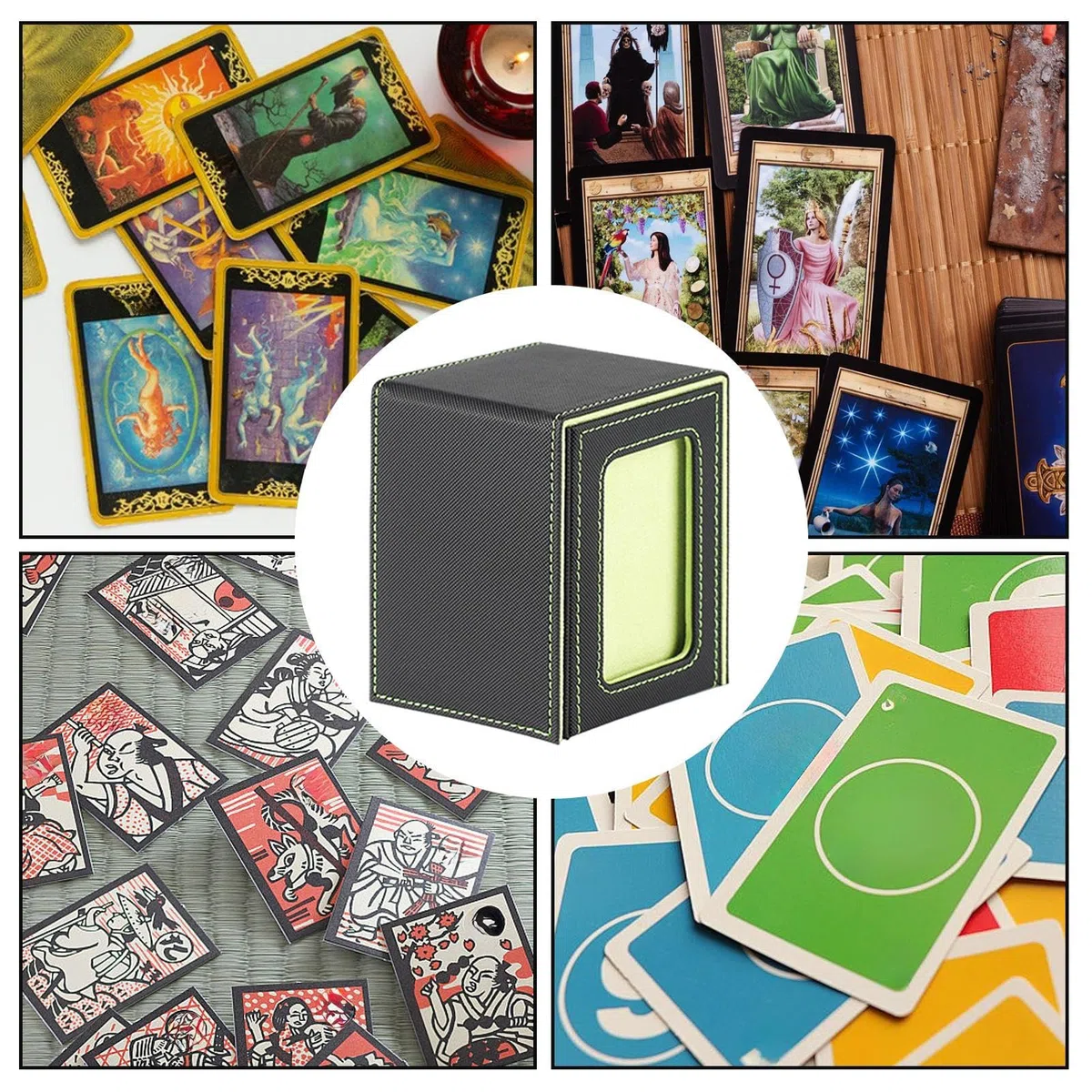Commander Deck Box - Custodia Per Carte Commander, Scatola Per Mazzi Commanderr Con Grande Capacità Di Stoccaggio, Può Contenere Fino A 100 Carte Da Gioco. Scatola Multifunzionale Per Cristalli,