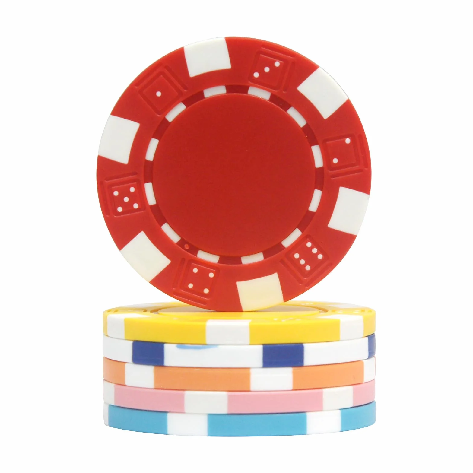Chip da poker Monte Carlo in ABS da 11,5 grammi, chip da poker per Texas Hold'em, blackjack, giochi di poker notturni, confezione da 50