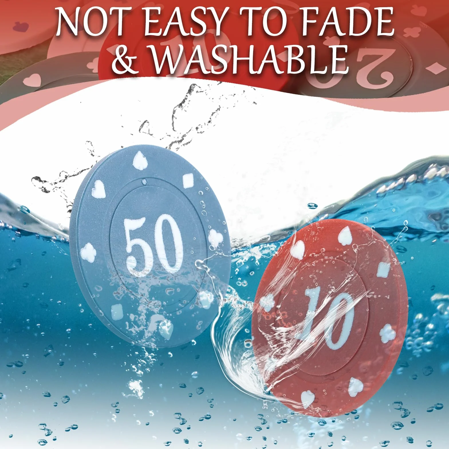 STARVAST 300 chip in plastica numerati 5/10/20/50/100 per viaggi e feste in famiglia