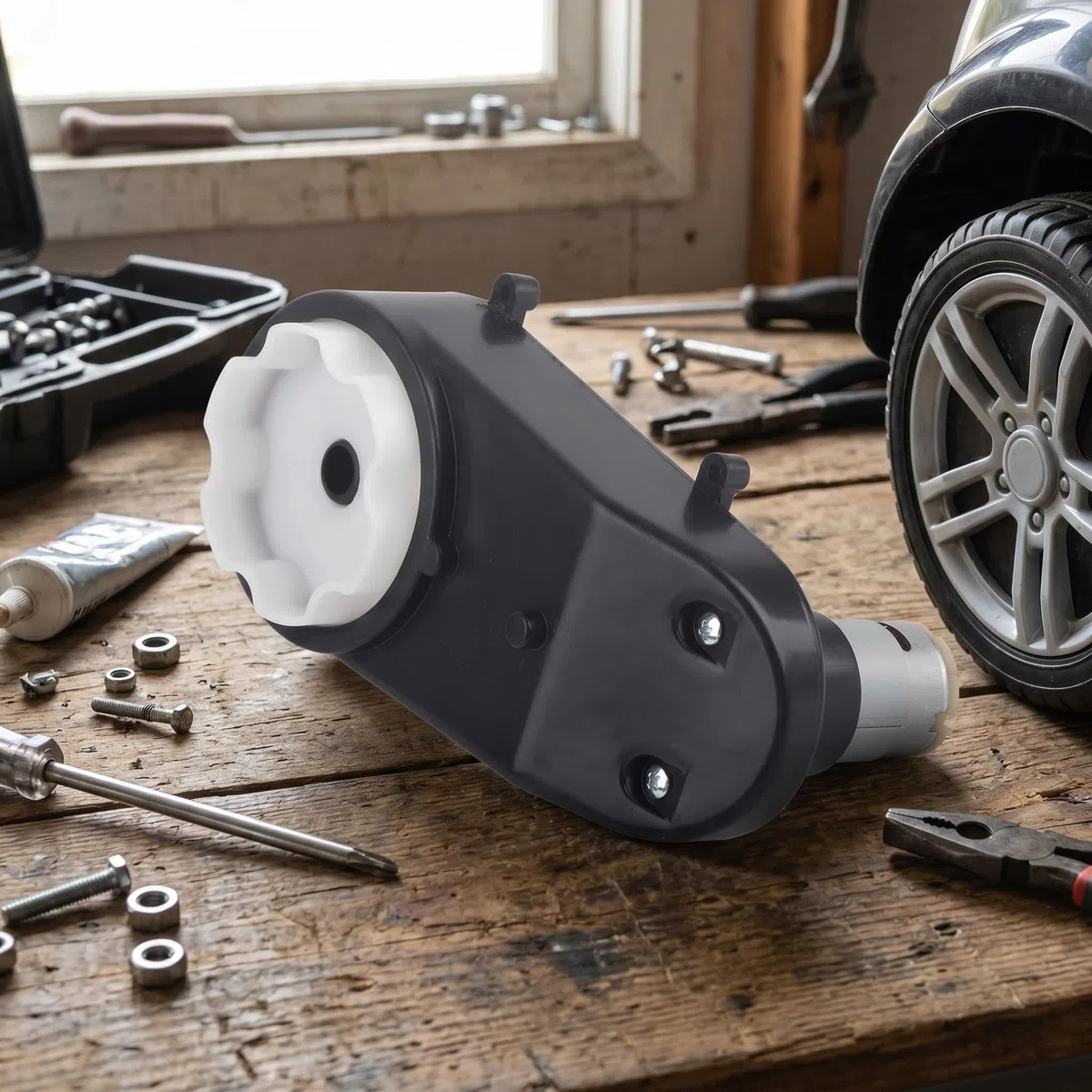 Motore di azionamento del motore elettrico universale del cambio RS390 6V / 12V 12000-20000RPM per motori di costruzione di modello di ricambio per auto giocattolo per bambini(12V 20000RPM)