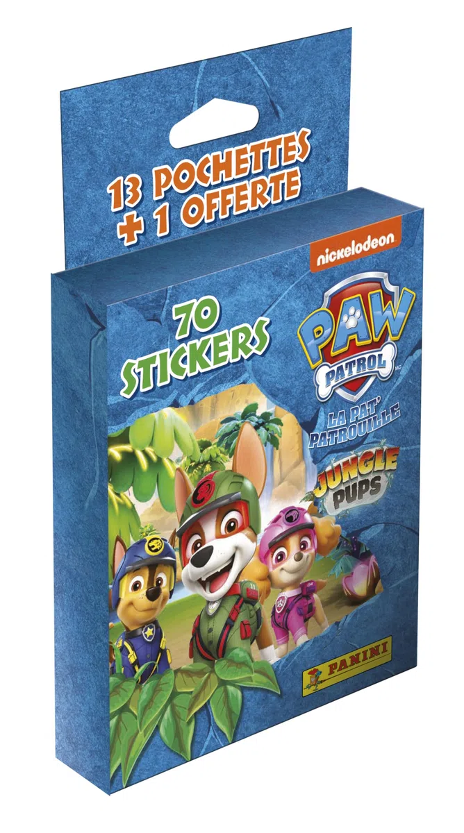 Carte à collectionner Panini Blister 13+1 pochettes Paw Patrol Pat'patrouille