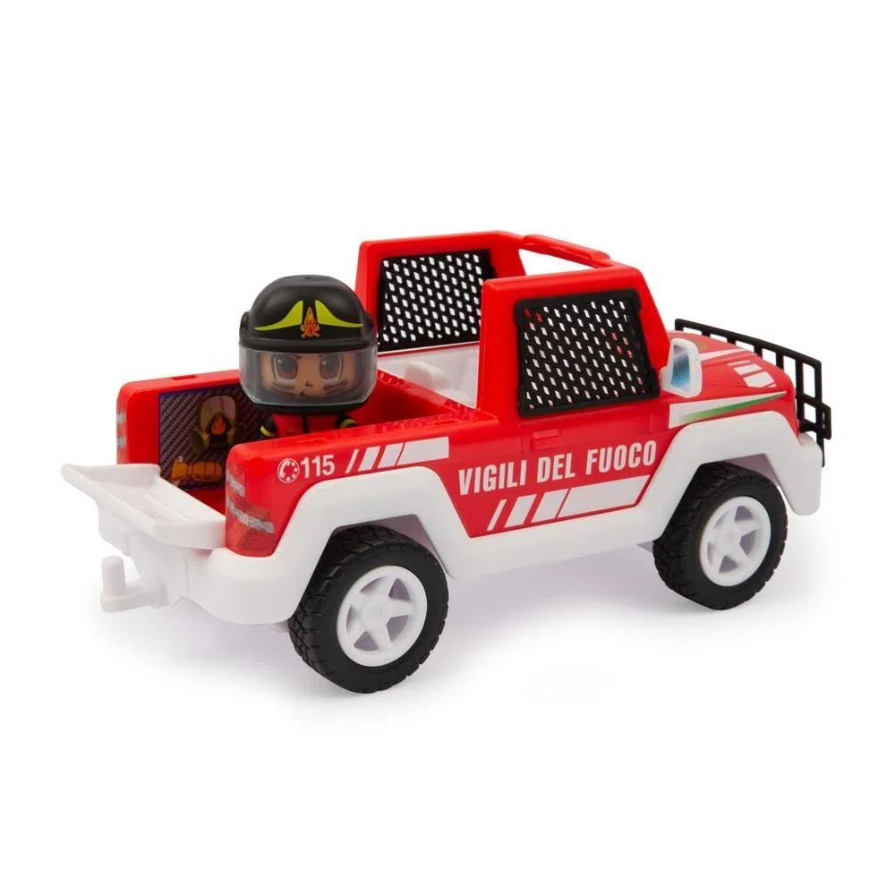 Giochi Preziosi Vigili Del Fuoco - Fuoristrada Dei Vigili Del Fuoco Giocattolo, Veicolo A Ruota Libera, Personaggio Da 7 Cm Articolato Incluso, Ricco Di Accessori, Per Bambini A Partire Dai 4 Anni
