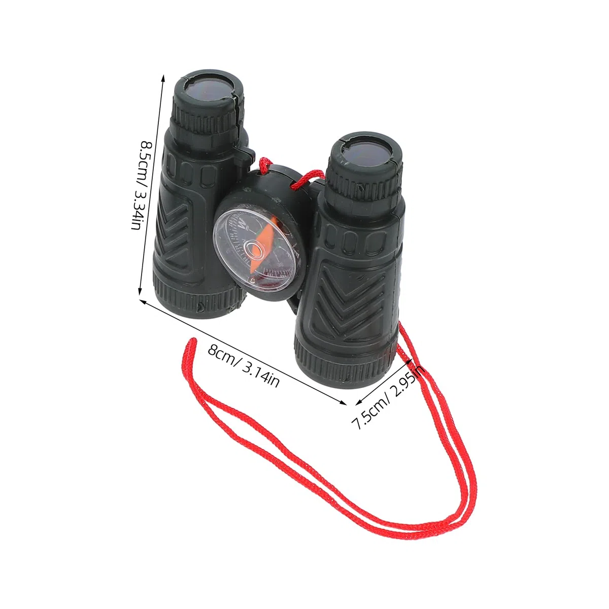 Toddmomy 10Pcs Piccola Tasca Binocolo Mini Binocolo Mini Telescopio Giocattolo Della Novità con Bussola per Le Ragazze Ragazzi Guidati Birdwatching All' aperto Nero