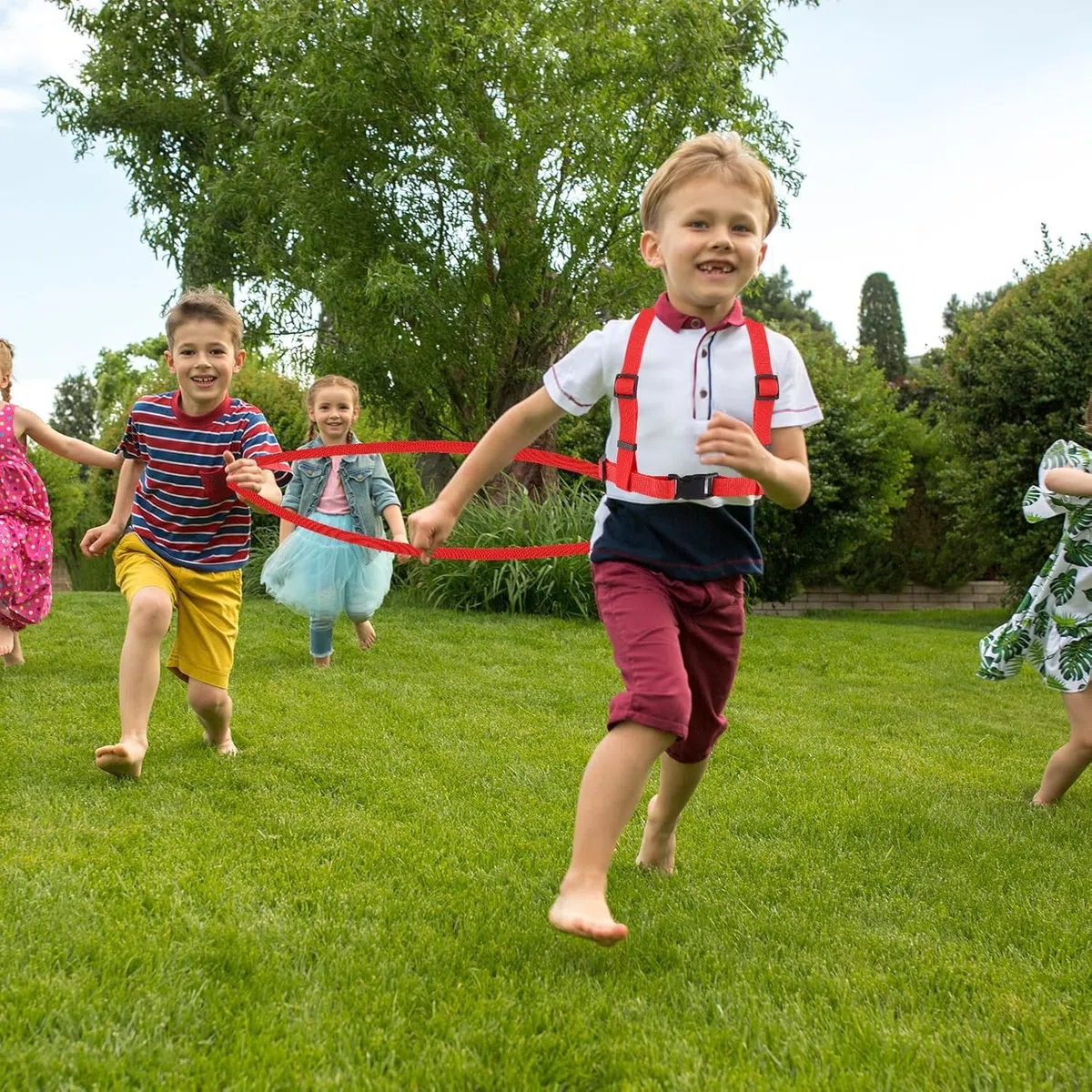 2 guinzagli per cavalli da giocare per bambini, colore rosso, per bambini, per bambini, per giocare a bambini