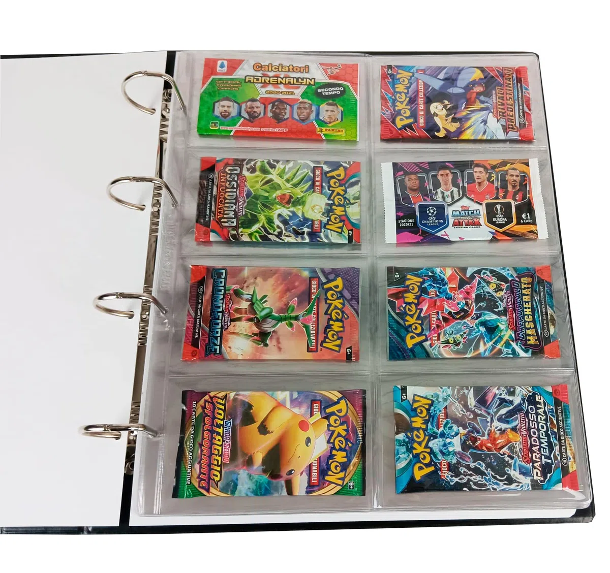 Masterphil Pagine per Carte Collezionabili per Pokemon, Yu-Gi-Oh, Magic (20 pagine a 8 tasche per PACCHETTI DI CARTE)