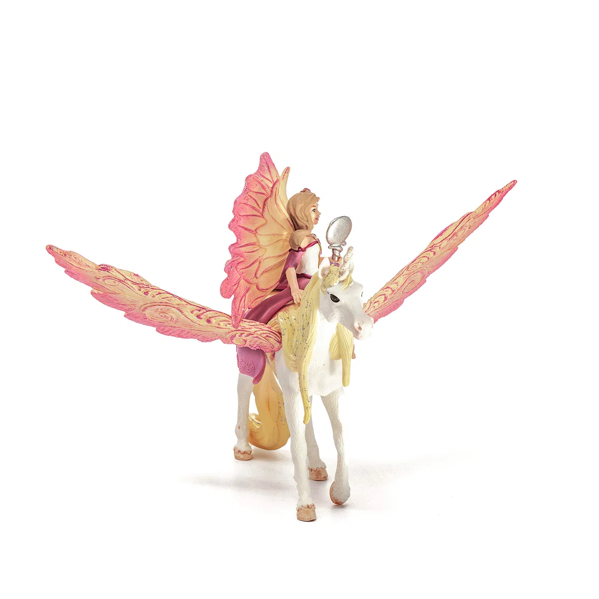 schleich BAYALA | Fata Feya con Unicorno Pegaso 70568 | fata con specchio e unicorno con magnete | regalo per bambine e bambini | decorazione e figure da collezione dai 5 anni | set da 3 pezzi