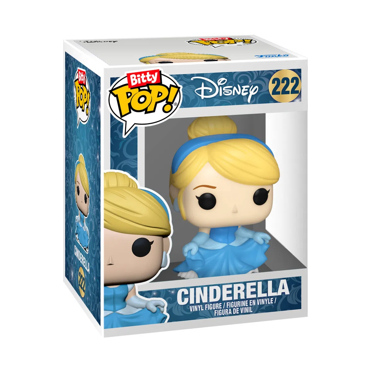 Funko Bitty Pop Disney Princess Cinderella, Snow White, Aurora E una Mini Figura Misteriosa a Sorpresa 0.9 Inch (2.2 Cm) da Collezione Ripiano Espositivo Impilabile Incluso Idea Regalo