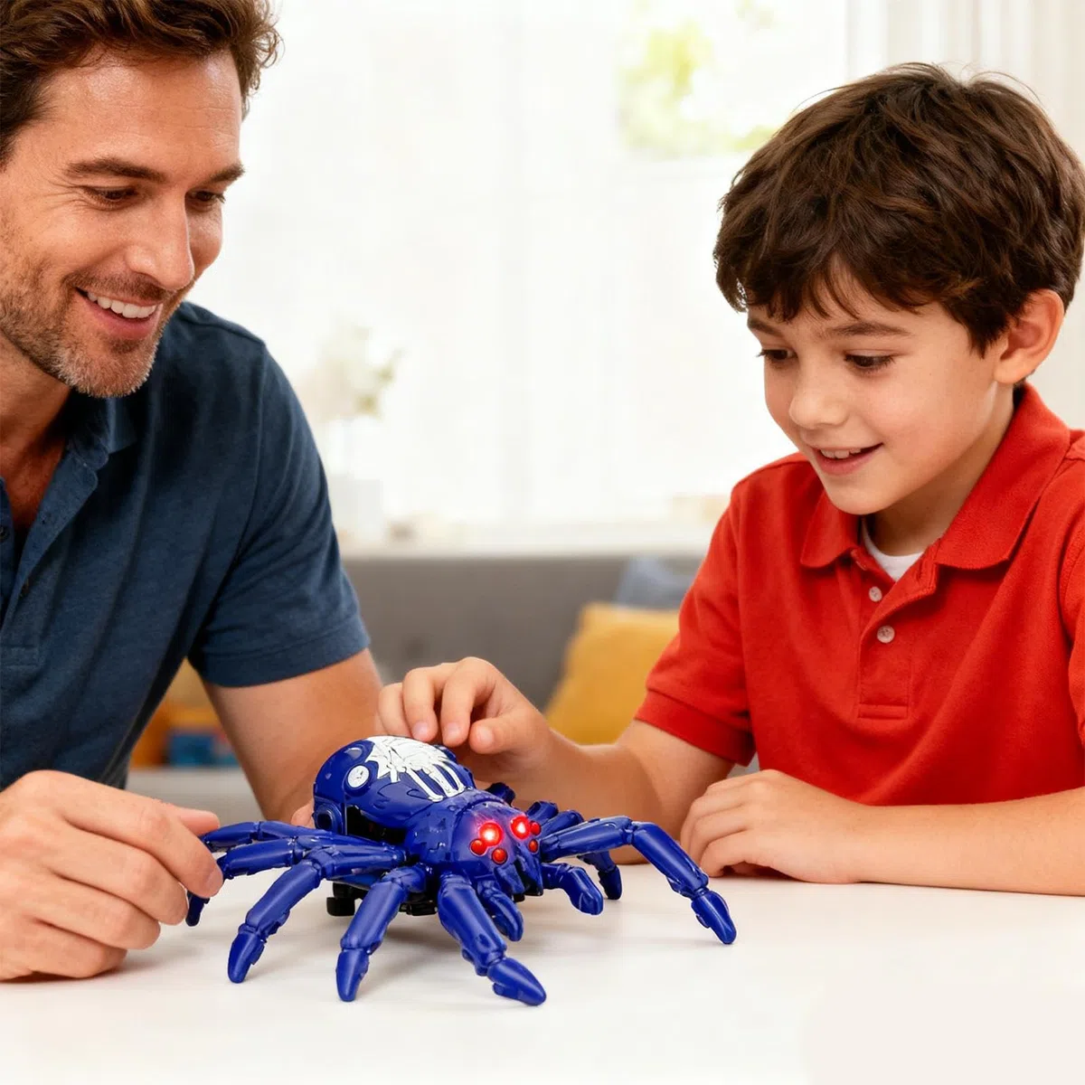 Telecomando Spider - cingolato per muri | Giocattolo strisciante per interni ricaricabile | Occhi LED RC per bambini, ragazzi e ragazze | Eventi di riunioni di famiglia di feste di compleanno |