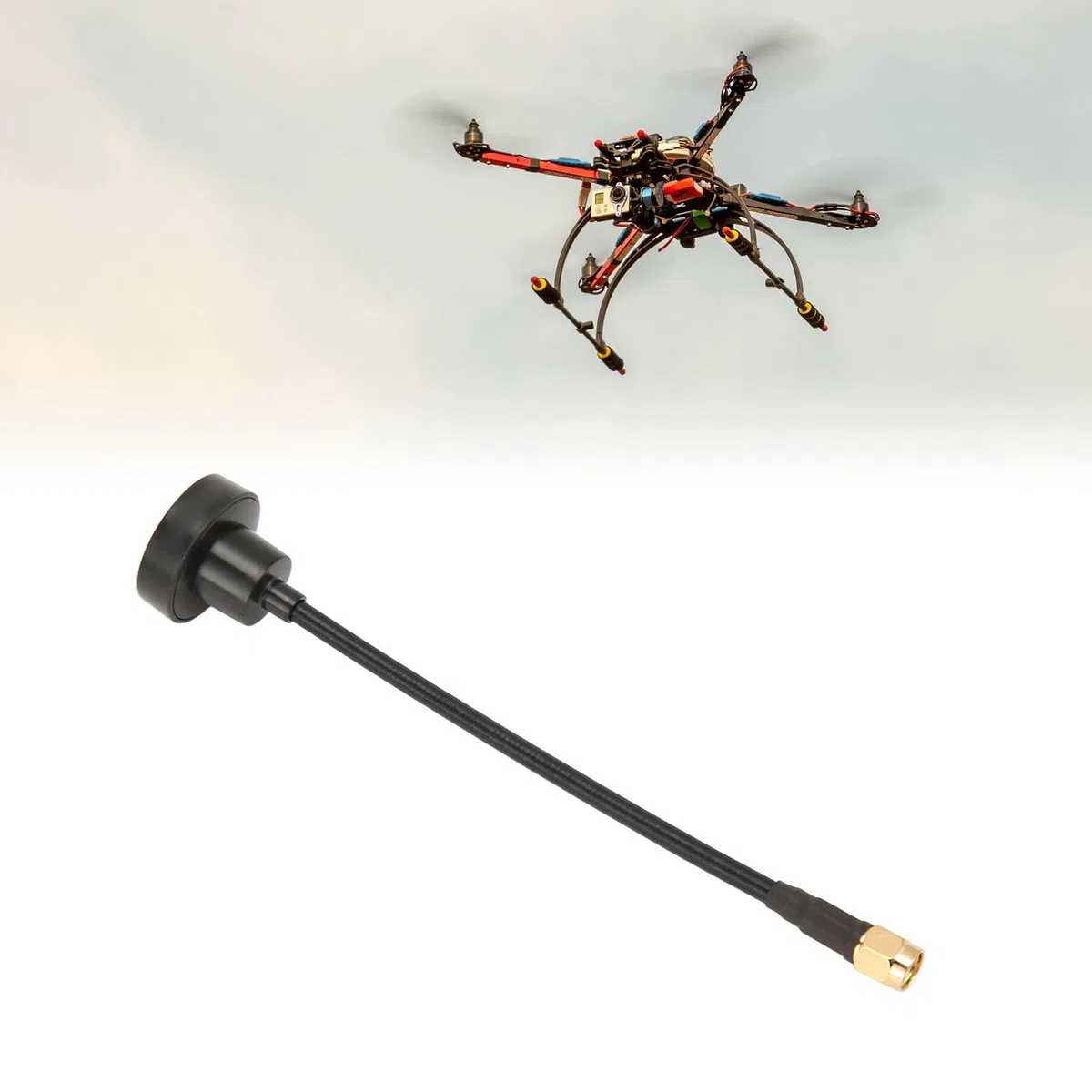 per Foxeer FPV Antenna, 5.8G 2dBi Mini RHCP Omnidirezionale Pagoda Antenna, Antenna Ad Alto Guadagno a Lungo Raggio Lecca-lecca per Drone da Corsa FPV Remoto