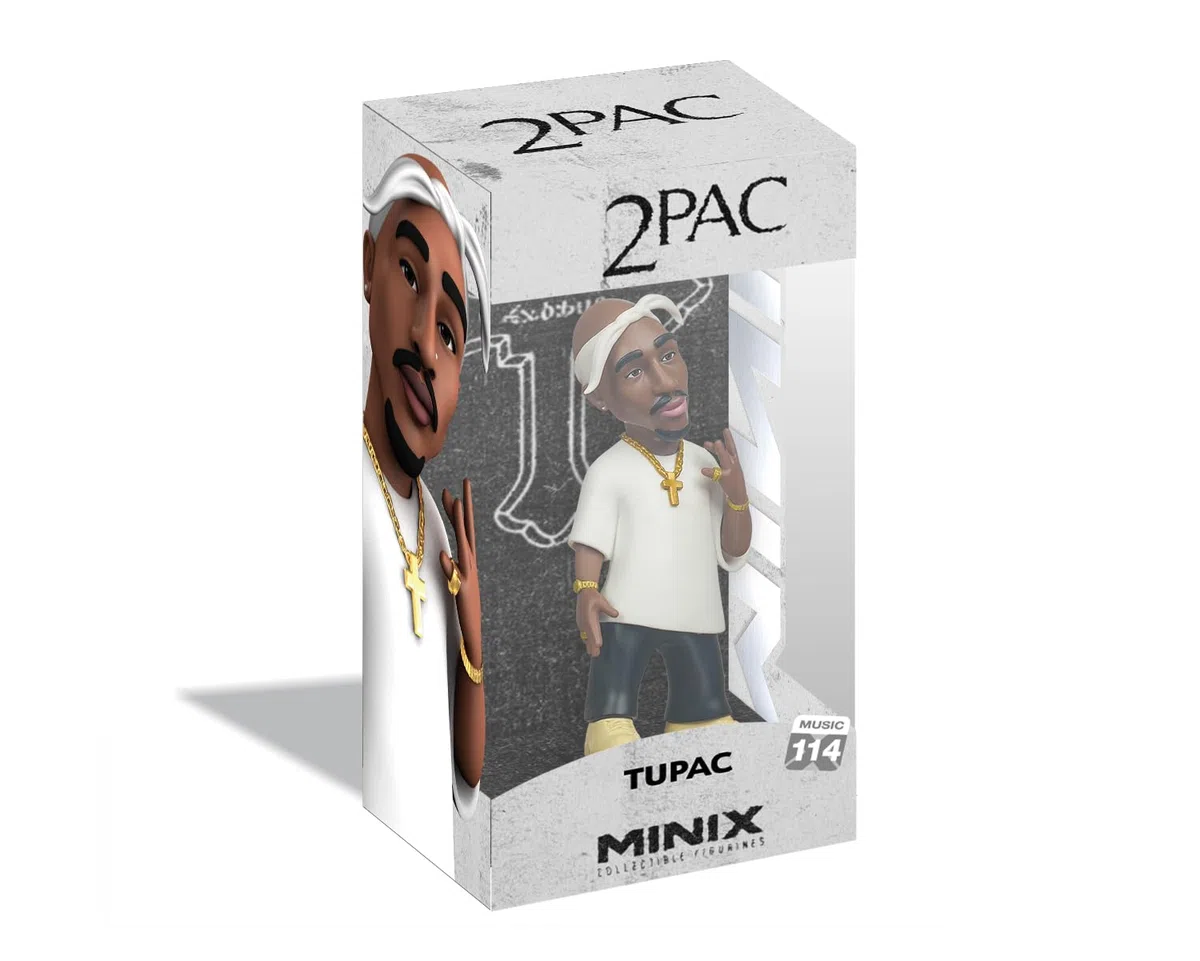 MINIX Tupac Model - Action da collezione 12 cm Figura Musica Icon Range per fan