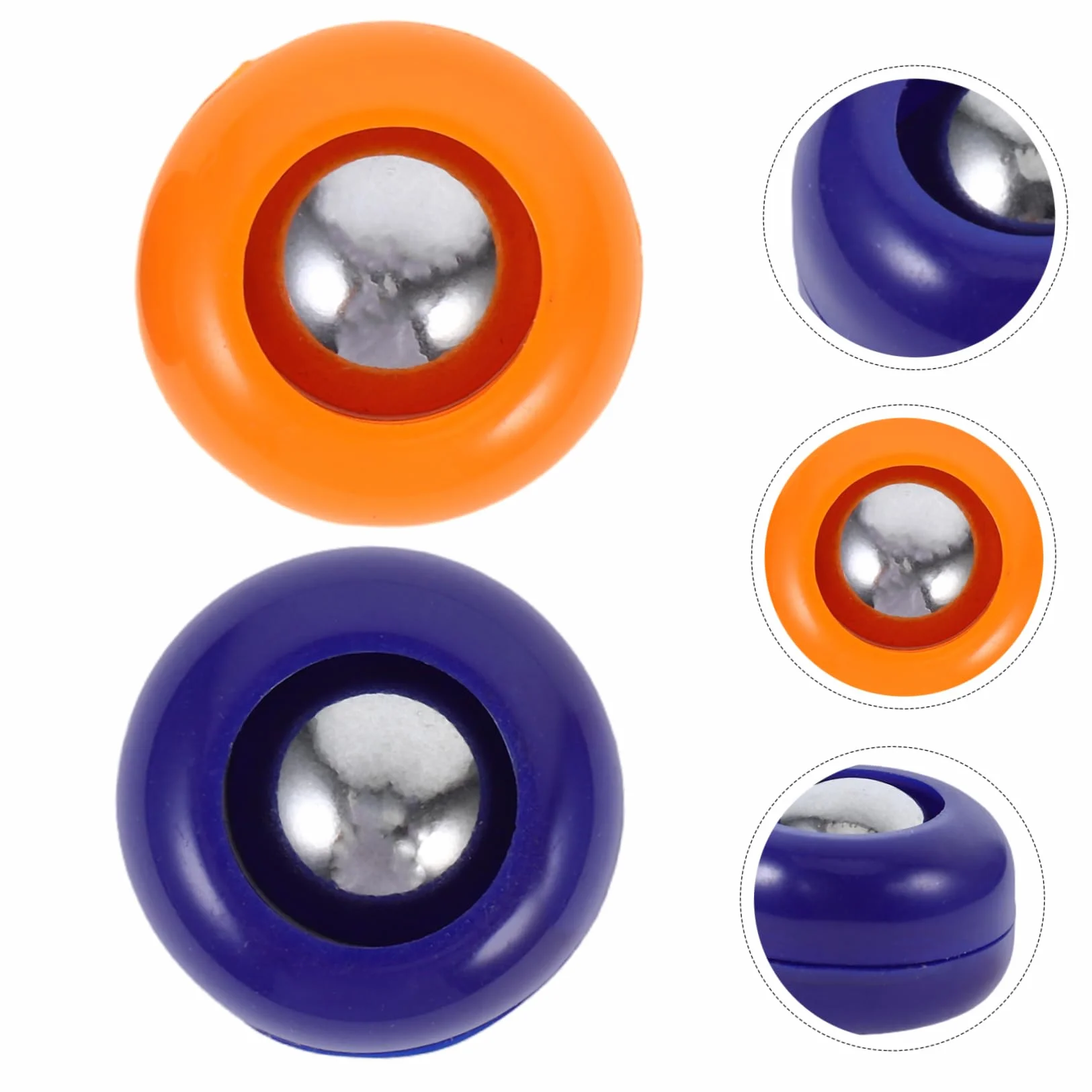 Vaguelly Mini Shuffleboard da Tavolo 20 Pezzi, Accessori in Pp per Gioco di Curling, Set Completo per Interni ed Esterni, Dischi Colorati Blu e Arancione, Attrezzatura Sportiva