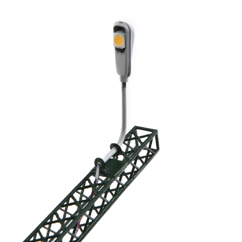 ZYWUOY 5 Pezzi di luci per modellismo Ferroviario, Luce per Albero a Traliccio, Lampada a LED con layout della Luce H0