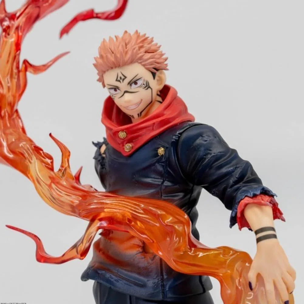 JJK Ryomen Sukuna Figura Anime in PVC, 21 cm Ryomen Sukuna combattimenti Figurine Collezione Modello Desktop Decoration Ornamenti Regalo