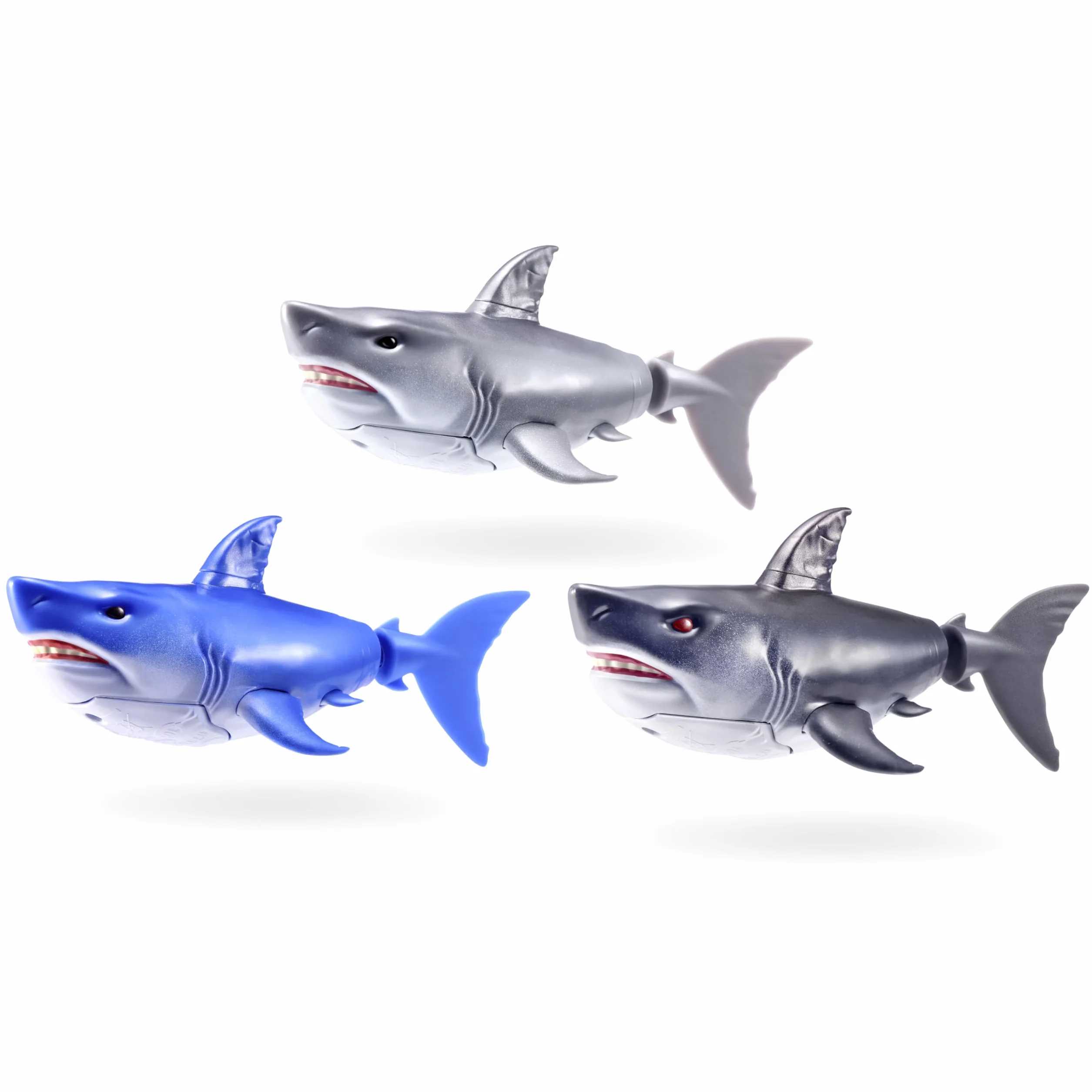 ZURU Robo Alive Water Activated Shark Confezione da 2 (Blue) Giocattolo Robotico da Bagno