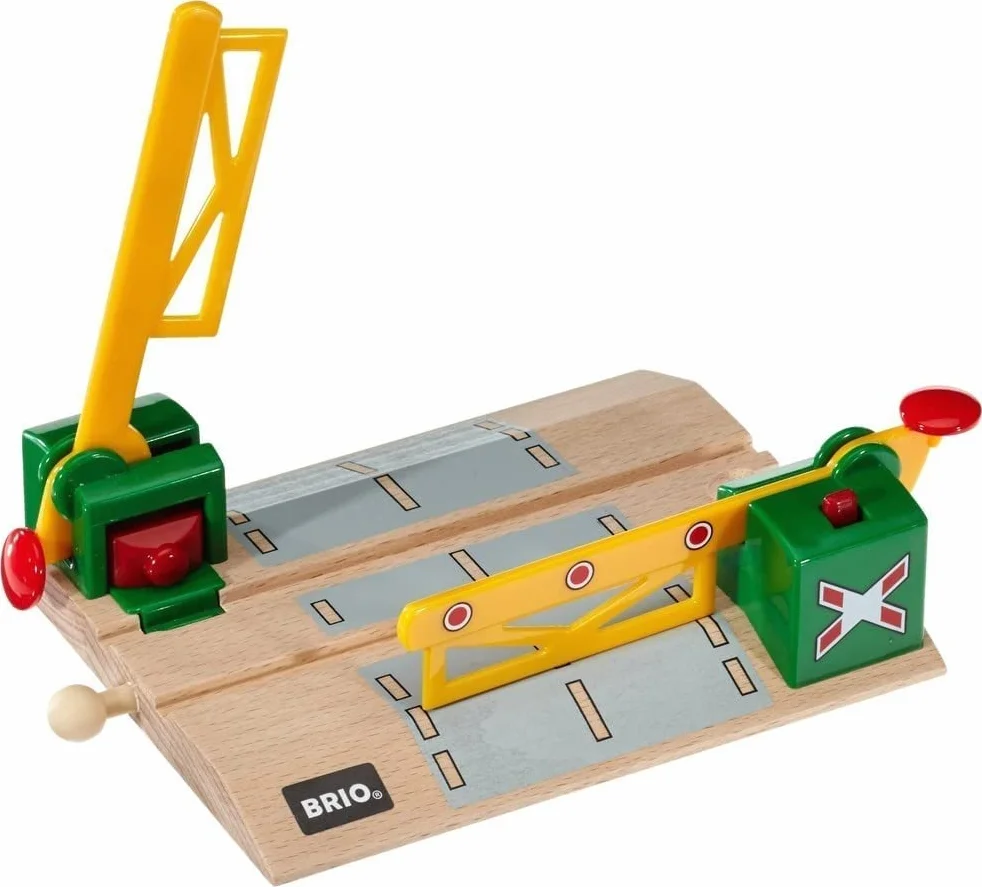 BRIO World – Passaggio A Livello Magnetico | Pista In Legno Per Bambini | Treno Brio Bambini 3 Anni O Più | Idee Regalo | Regalo 3 Anni