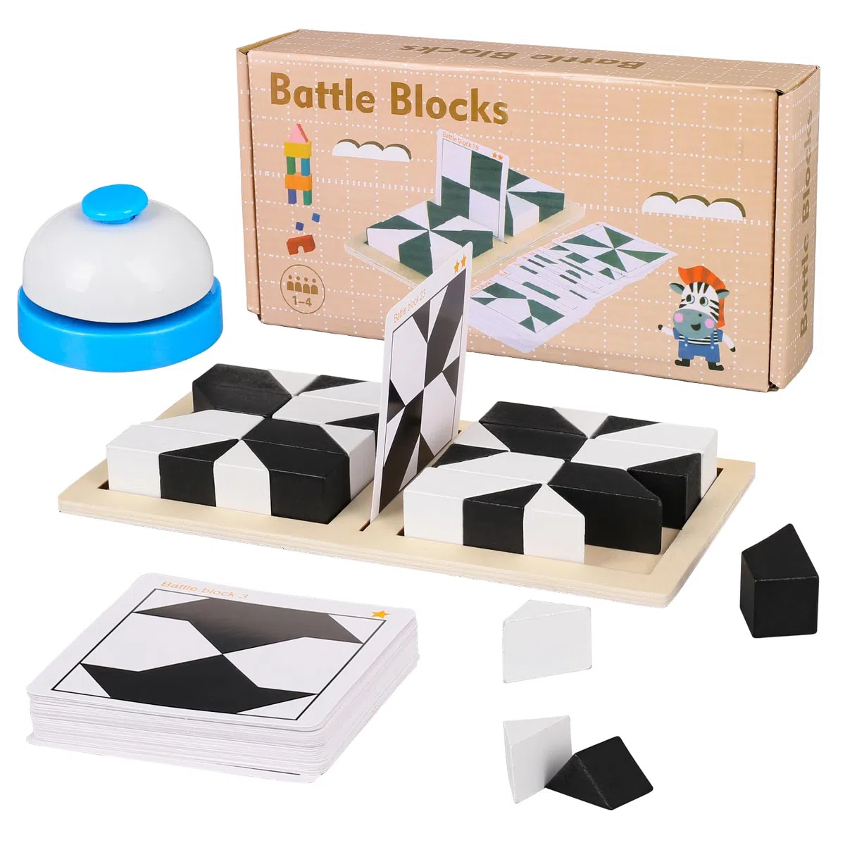 Brain Puzzle Gioco, Puzzle nascosto in legno con 40 Sfide e Snatch Bell, IQ Puzzles Game, Legno Brain Teasers Gioco Puzzle