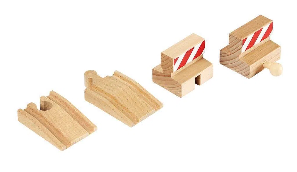 BRIO WORLD — Pacchetto di binari di sosta e rampa, accessori per BRIO Train Circuit, 4 pezzi, per bambini dai 3 anni in su
