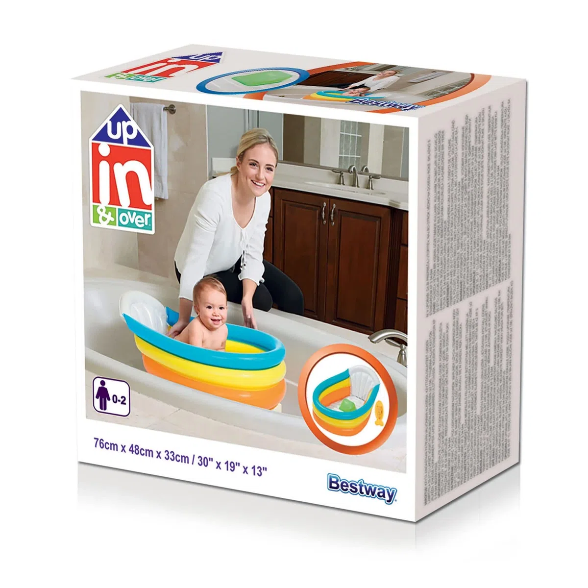 Bestway 51134-1 Bagnetto neonato con termometro Squeaky Clean