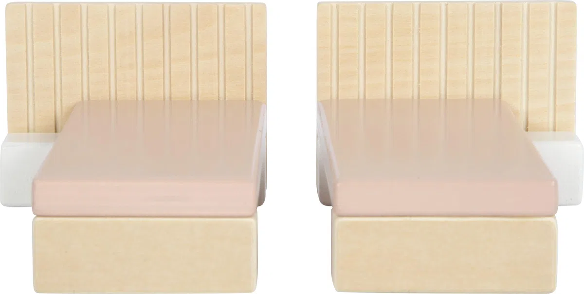 small foot Mobili per la casa delle bambole, cameretta in legno, set di mobili per la casa delle bambole, per bambini dai 3 anni, 12631