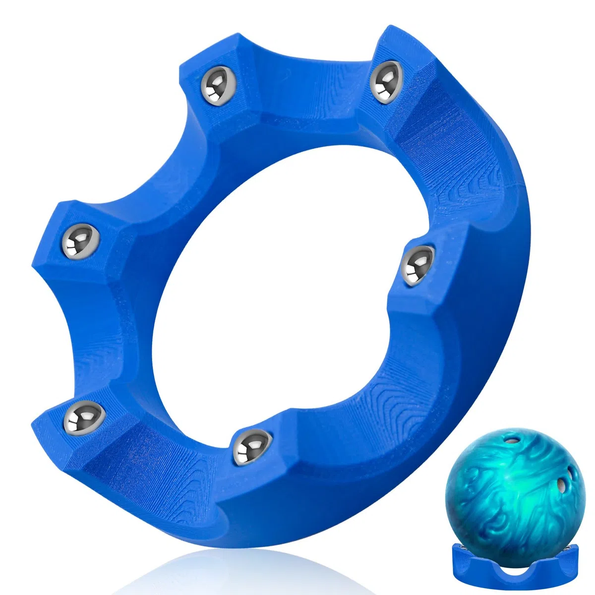 Porta Palla da Bowling, Accessori da Bowling per Uomo, portabicchieri con Rotazione fluida a 360° con Presa Multi-Angolo Facile, Adatto per riporre, Pulire e lucidare