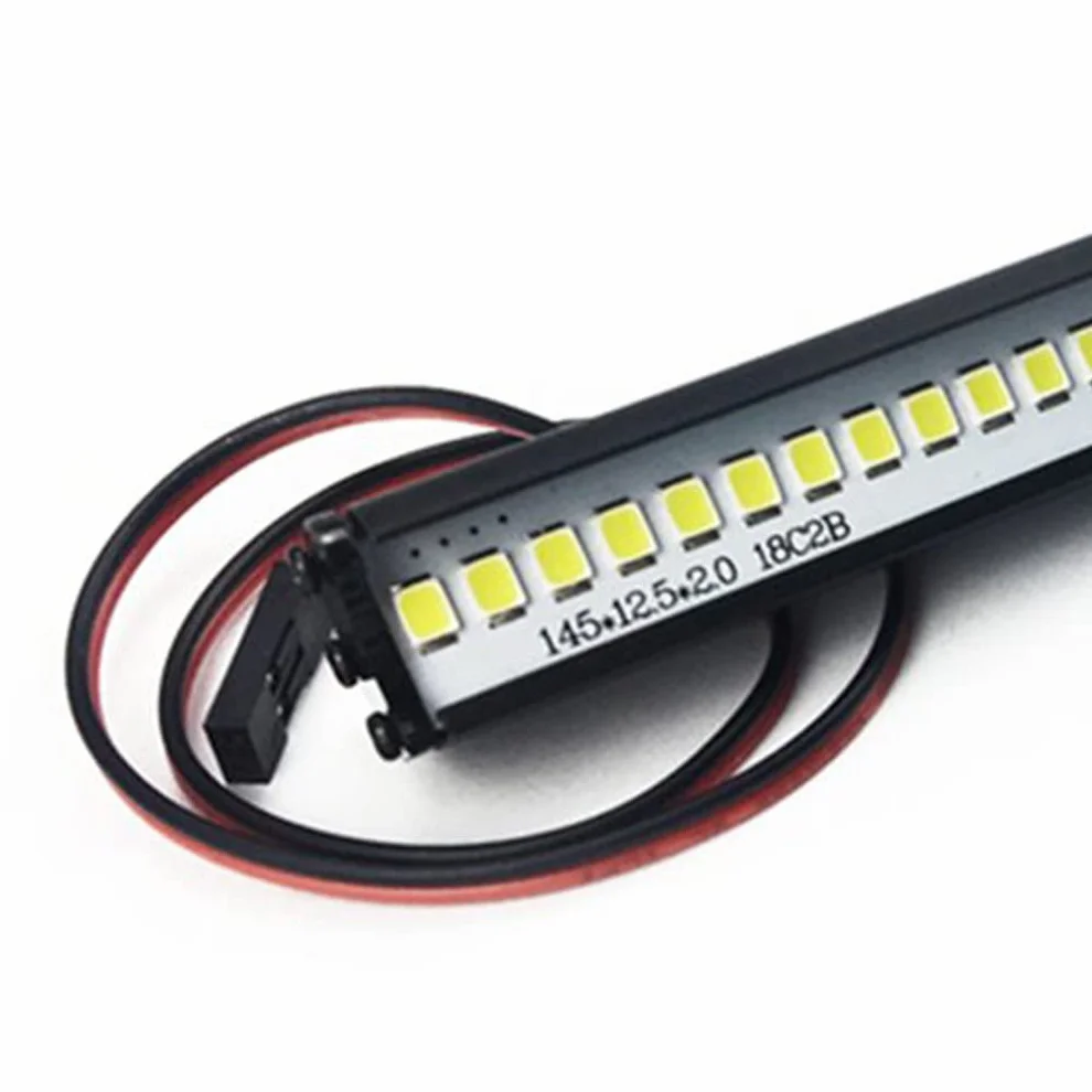 WANGCL RC Auto LED Light Bar Singola Row Luce del Tetto Rc Light Kit 36LED 150mm per 1/10 RC Auto Telecomando Monster Truck Rc Bigfoot Rally Auto Compatibile con TRX4 SCX10 90046 D90