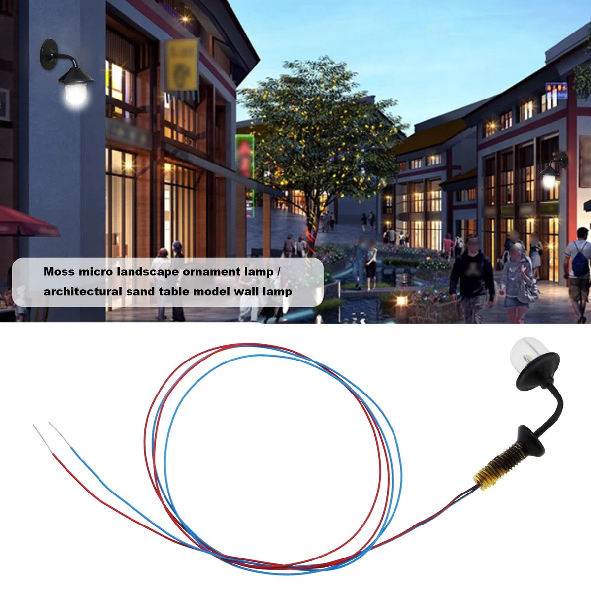 5 Pezzi Lampade Da Parete A LED Modello Lampada Da Parete Per Esterni In Scala 1:87 Sostituzione Lampione Stradale Per Modellismo Ferroviario Giardini In Miniatura Cortili Paesaggi 3V