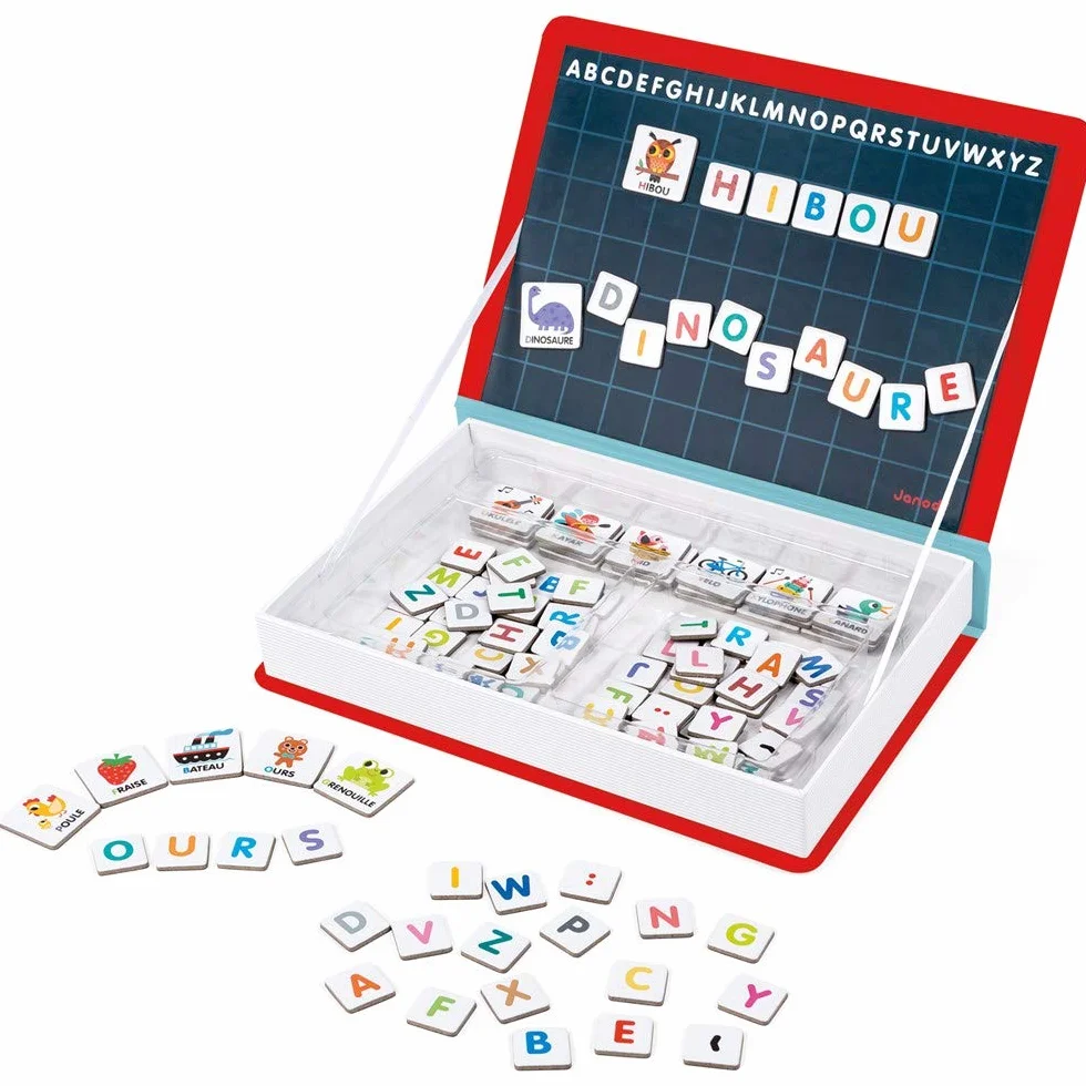 Janod - Magneti'Book Alfabeto Gioco Educativo, Versione Inglese, J02711