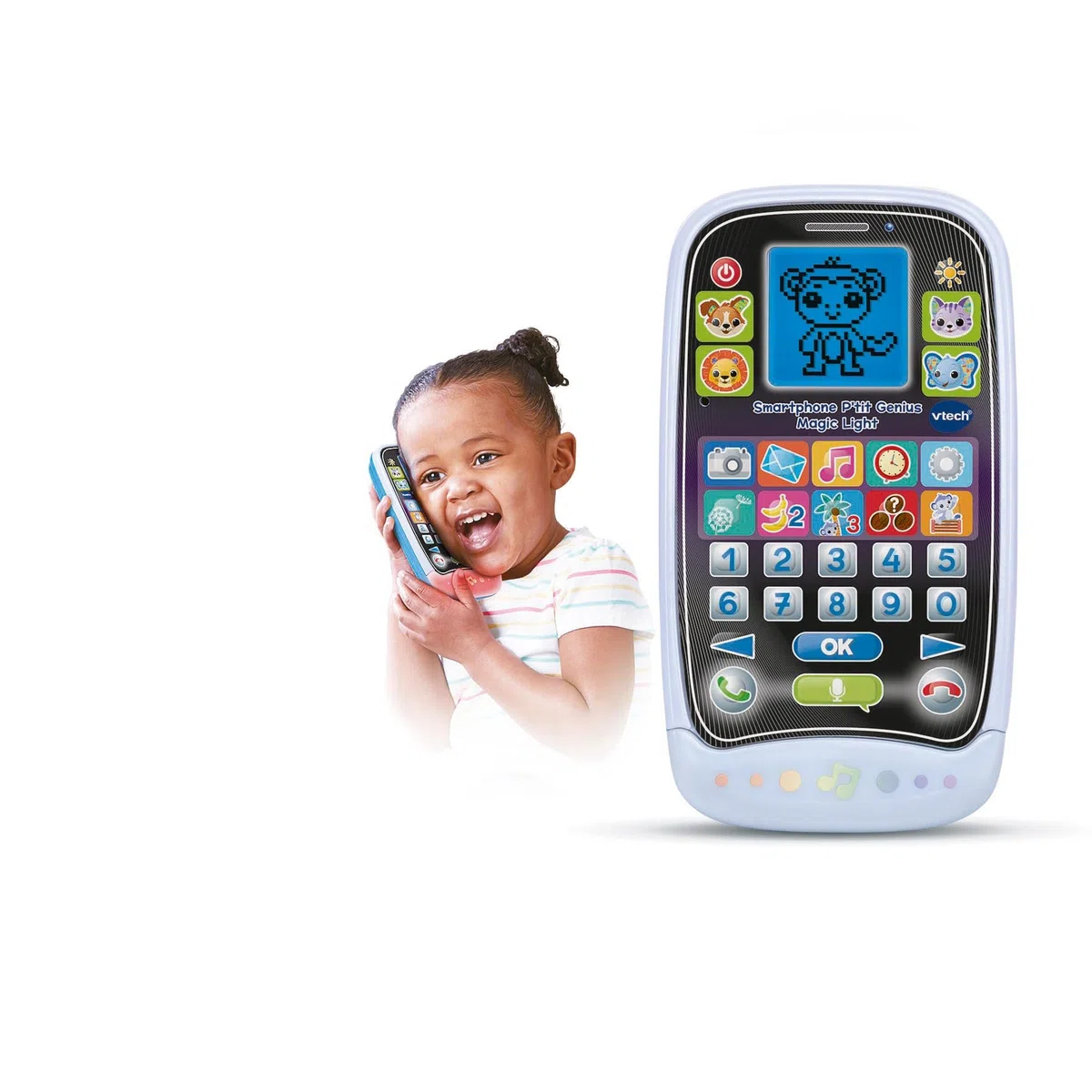 VTech Bit Smartphone, Telefono Educativo per Bambini, 10 Giochi e Attività, Smartphone Bambini con Riconoscimento Vocale e Display Retroilluminato, Lingua Italiana, Batterie Incluse, 2-6 Anni