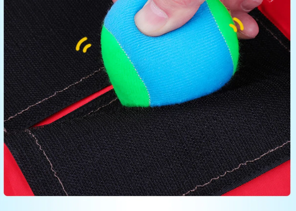 2 Gilet Bersaglio 8 Palle di Cotone Gilet Appiccicosi Giochi Dodgeball Tag Giubbotti Appiccicosi