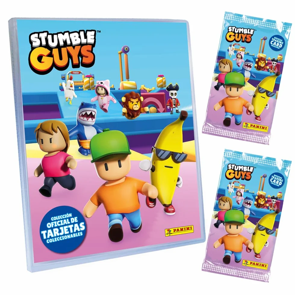 Panini Stumble Guys Trading Cards Starter Pack contenente 1 raccoglitore + 2 tasche + 1 carta edizione limitata, 004841SPAFGD