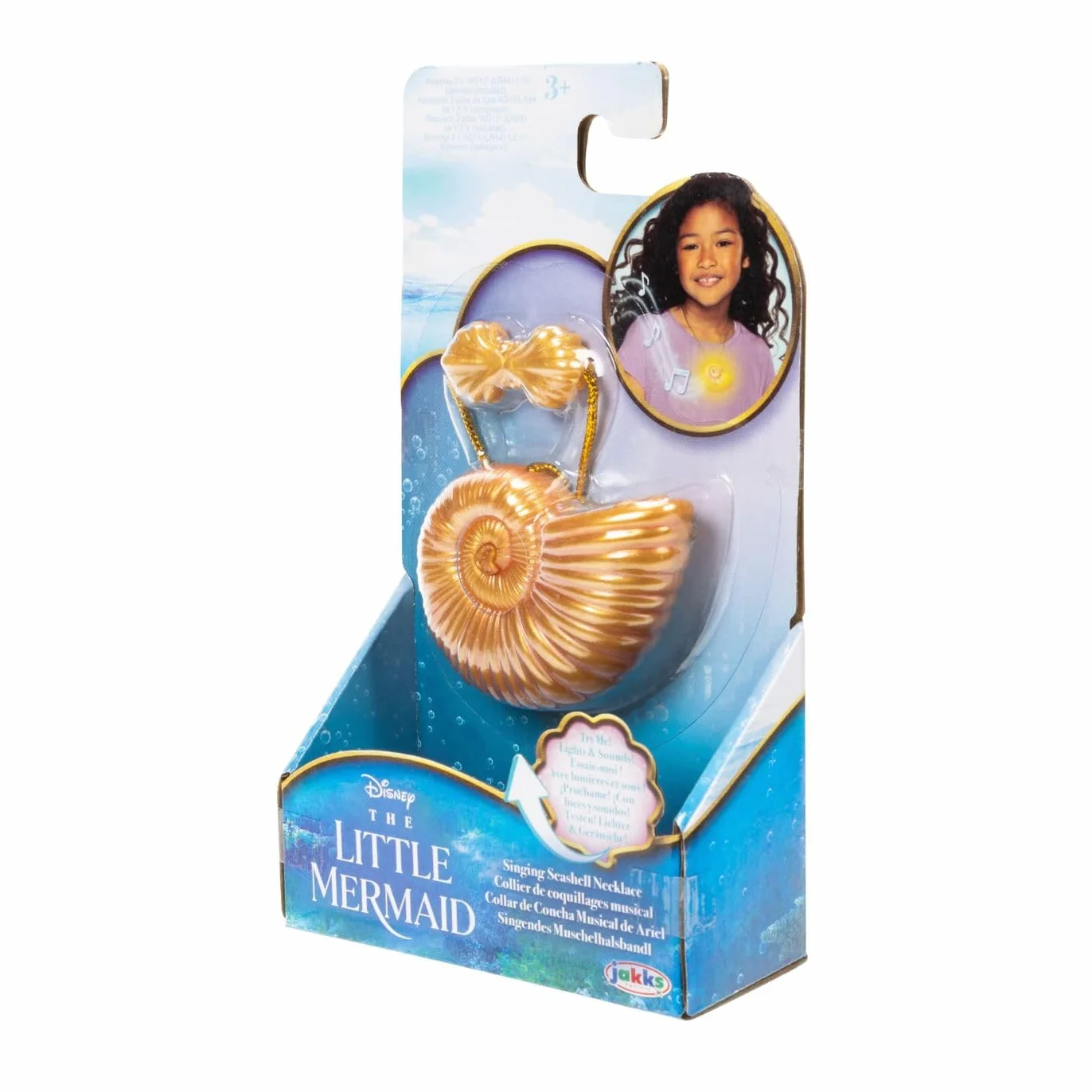 Disney The Little Mermaid La Sirenetta Movie Collana musicale di Ariel, la collana si illumina e si sente la voce di Ariel. Direttamente dal nuovo Live Action!