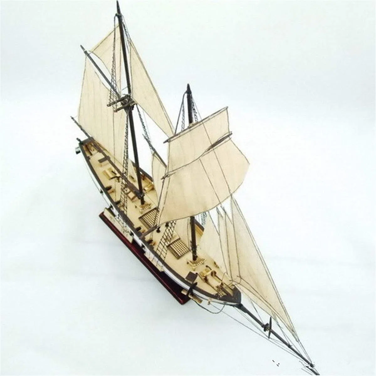 EsportsMJJ 380X130X270Mm Diy Nave Assemblaggio Modello Kit Classico Barche A Vela In Legno Scala Modello Decorazione