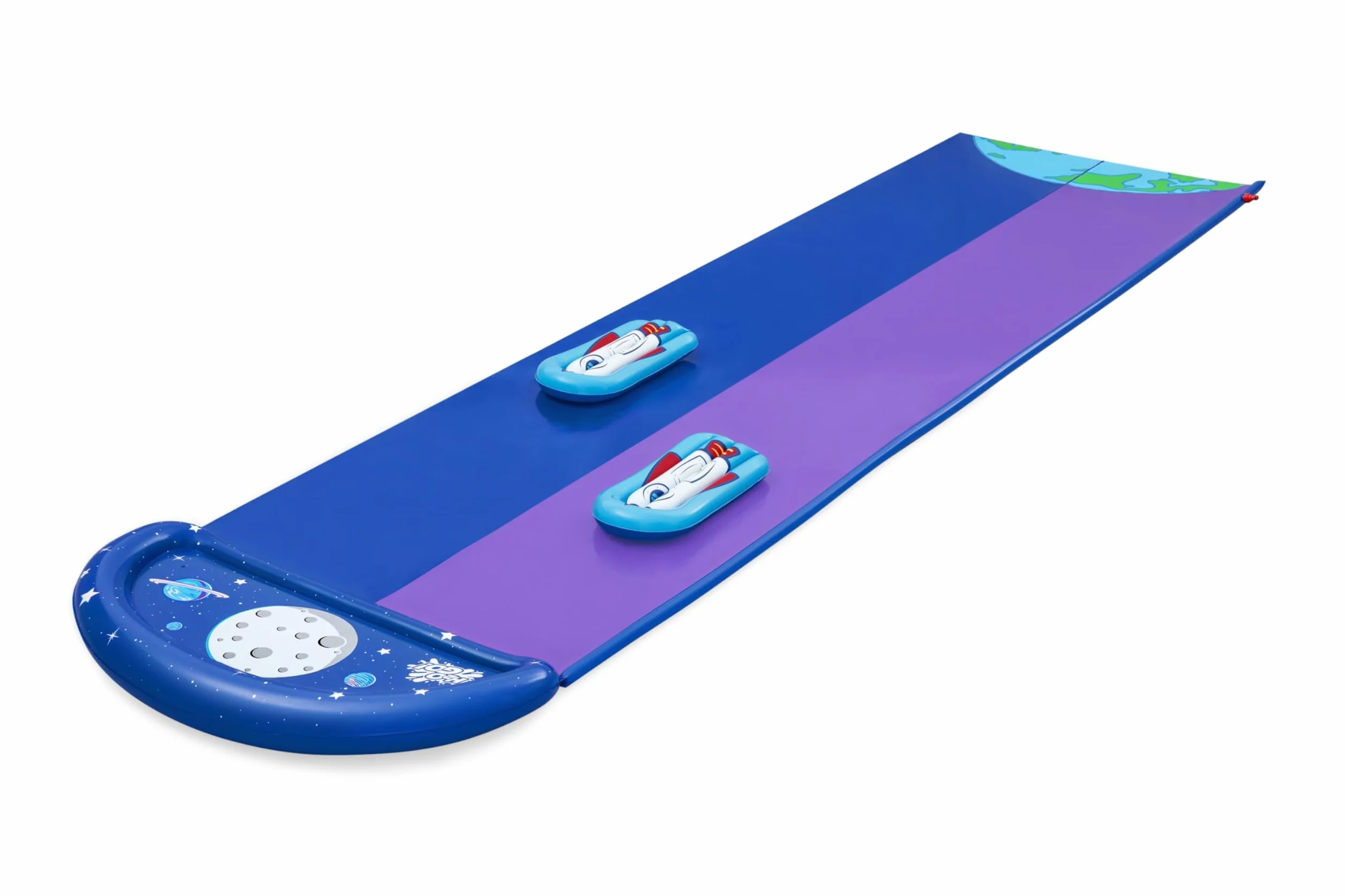Bestway 52642 Scivolo ad acqua a corsia doppia Lunar Launch, 3 anni+