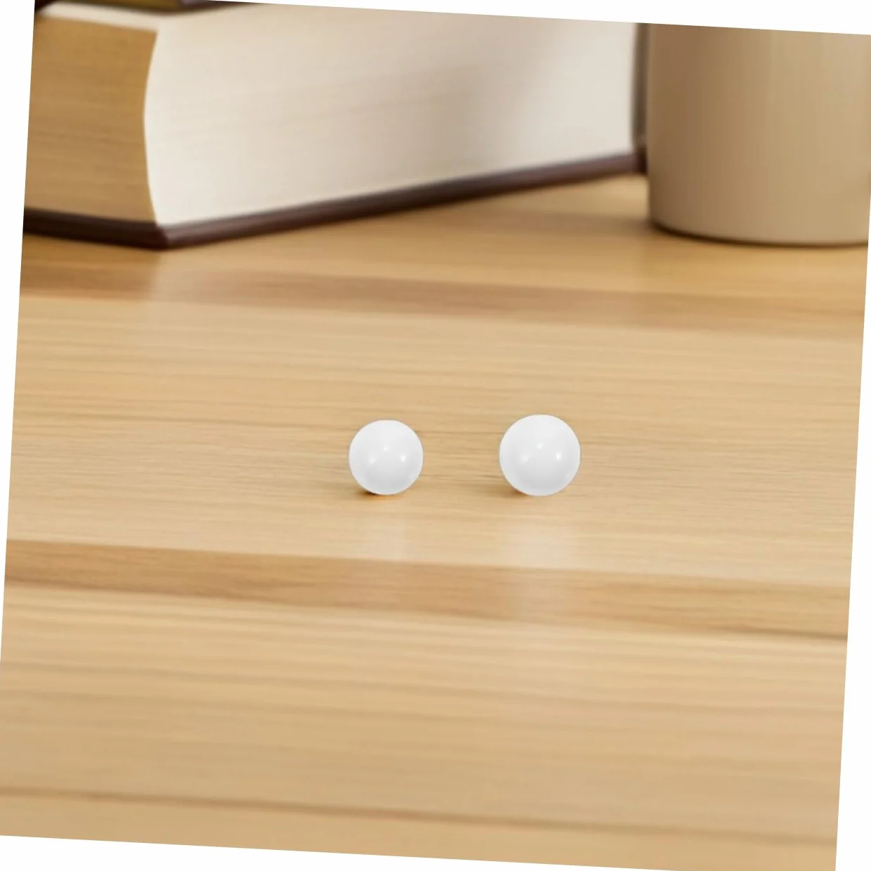 Toyvian 10 Pezzi Palline da Roulette in Acrilico Bianco, Sfere Rotonde Resistenti e Versatili per Gioco da Tavolo e Serate di Gioco Ruota della Roulette