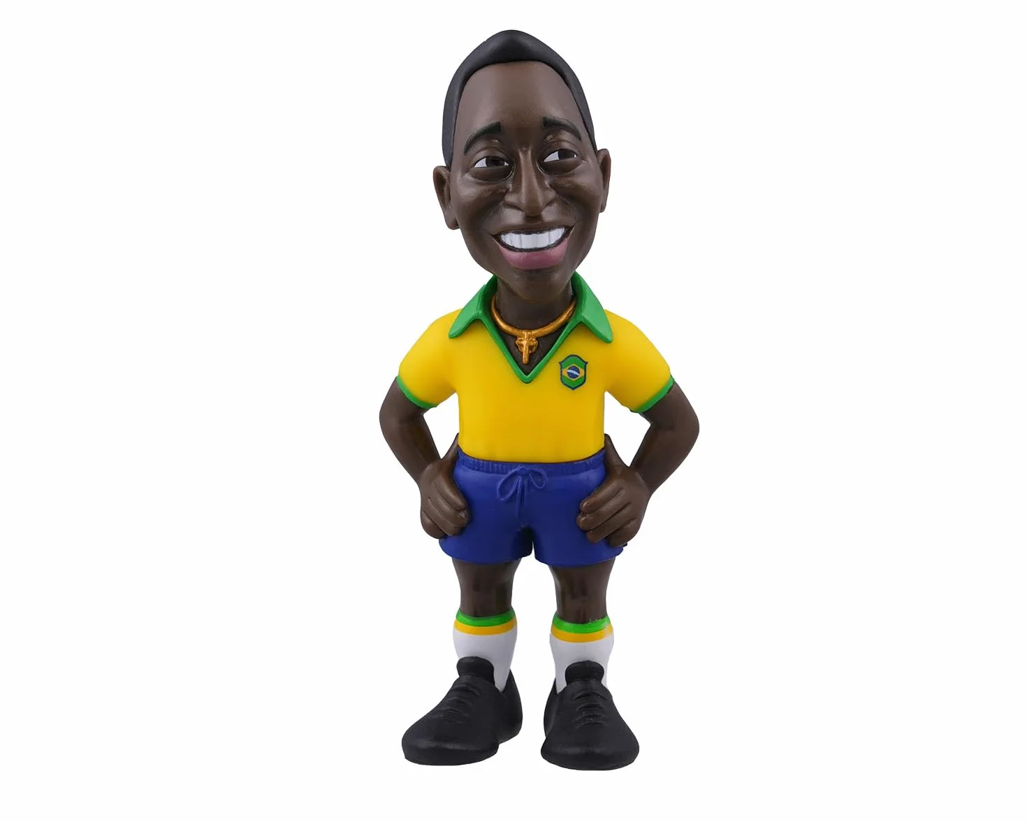 MINIX Pele Brazil 1st Kit 12 centimetri Figura - Figura Pele da collezione Sport Football Icon Range per i fan